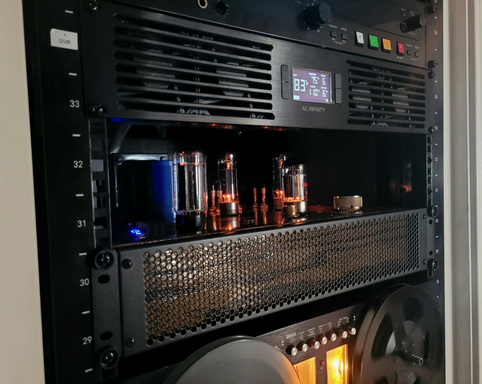 AC Infinity CLOUDPLATE T7, Rack Mount Fan Panel 2U, Exhaust Airflow | Designed for Cooling AV, Home Theater, Network 19