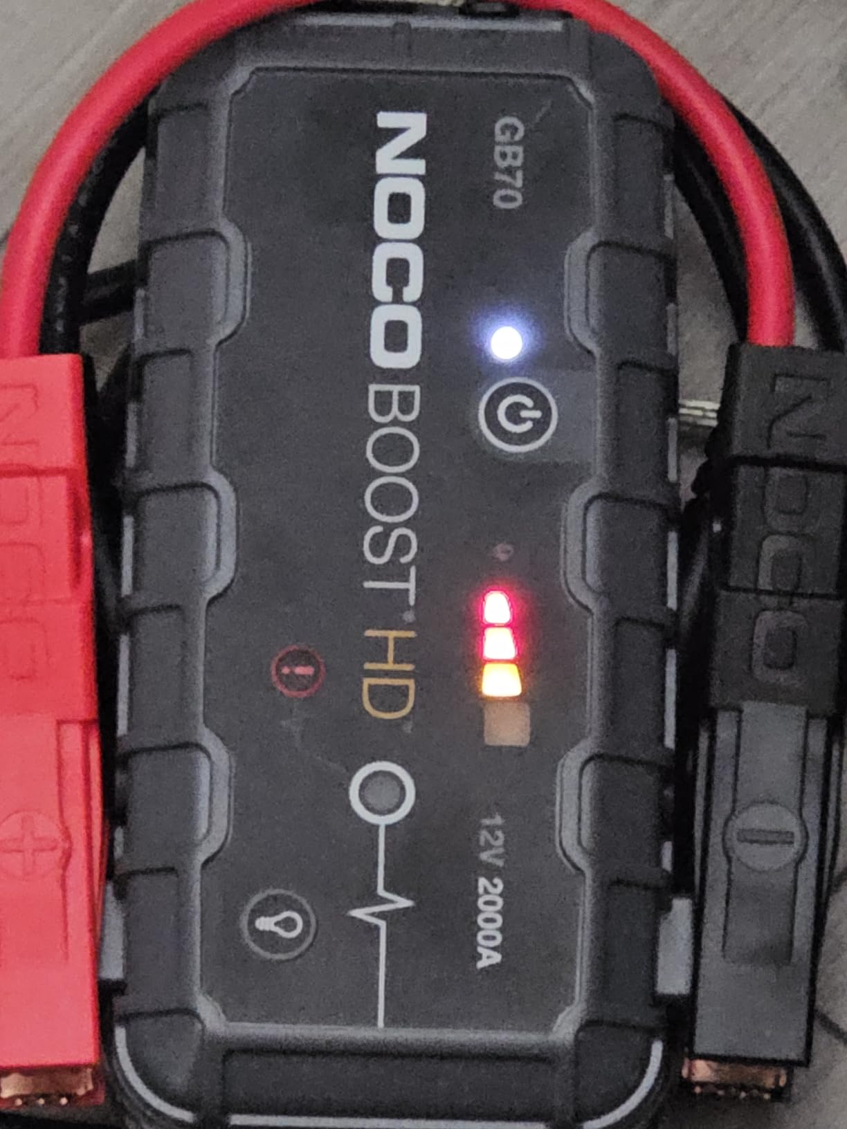 NOCO Boost GB70: 2000A UltraSafe Jump Starter - 12V Lithium Battery Booster Pack customer photo 2