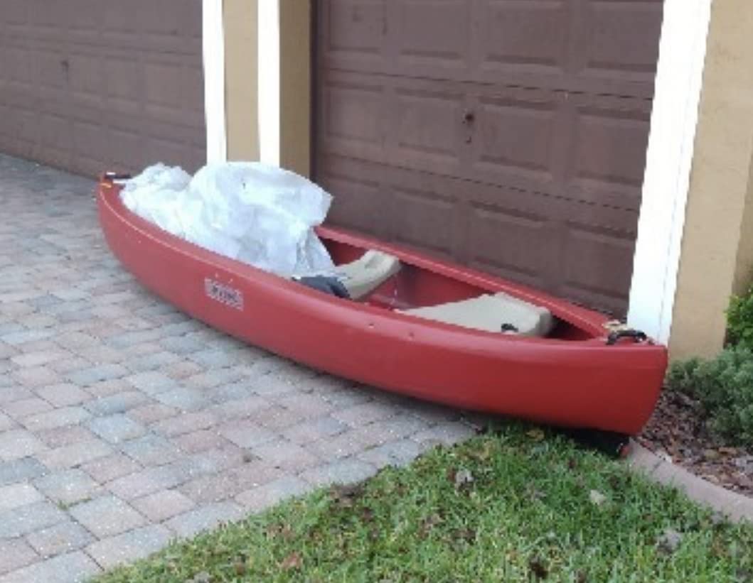 Lifetime Kodiak Canoe with 2 Paddles, Red, 13' customer photo 1
