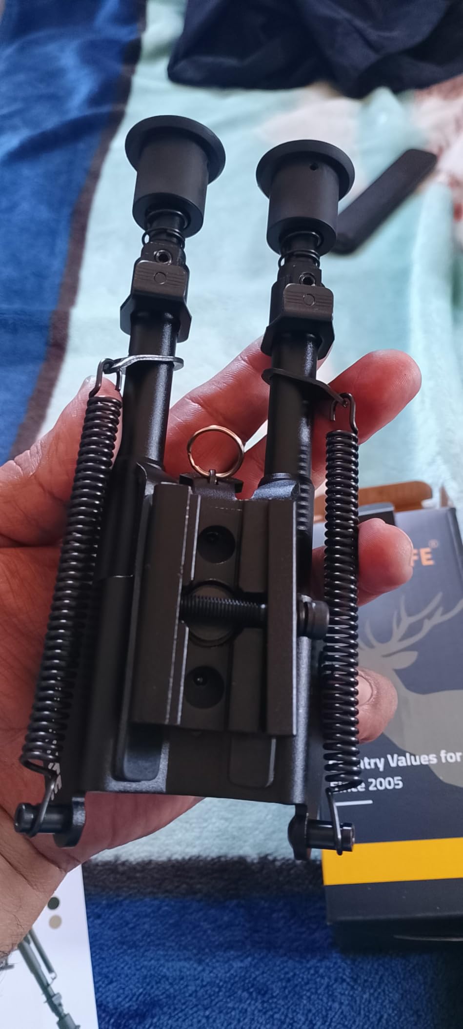 CVLIFE 6-9 Inches Bipod Adjustable Spring Return with Picatinny Adapter customer photo 1