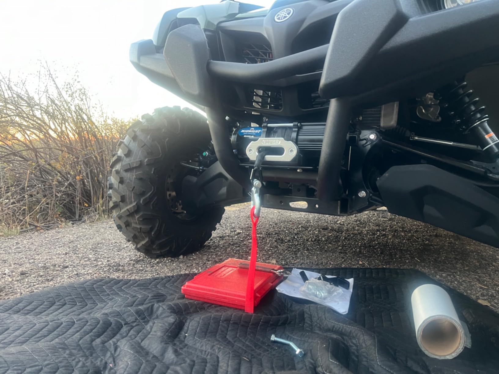 VIPER Midnight 4500lb ATV/UTV Waterproof Wireless Winch with 50 Feet of Black Synthetic Winch Rope by Motoalliance customer photo 1