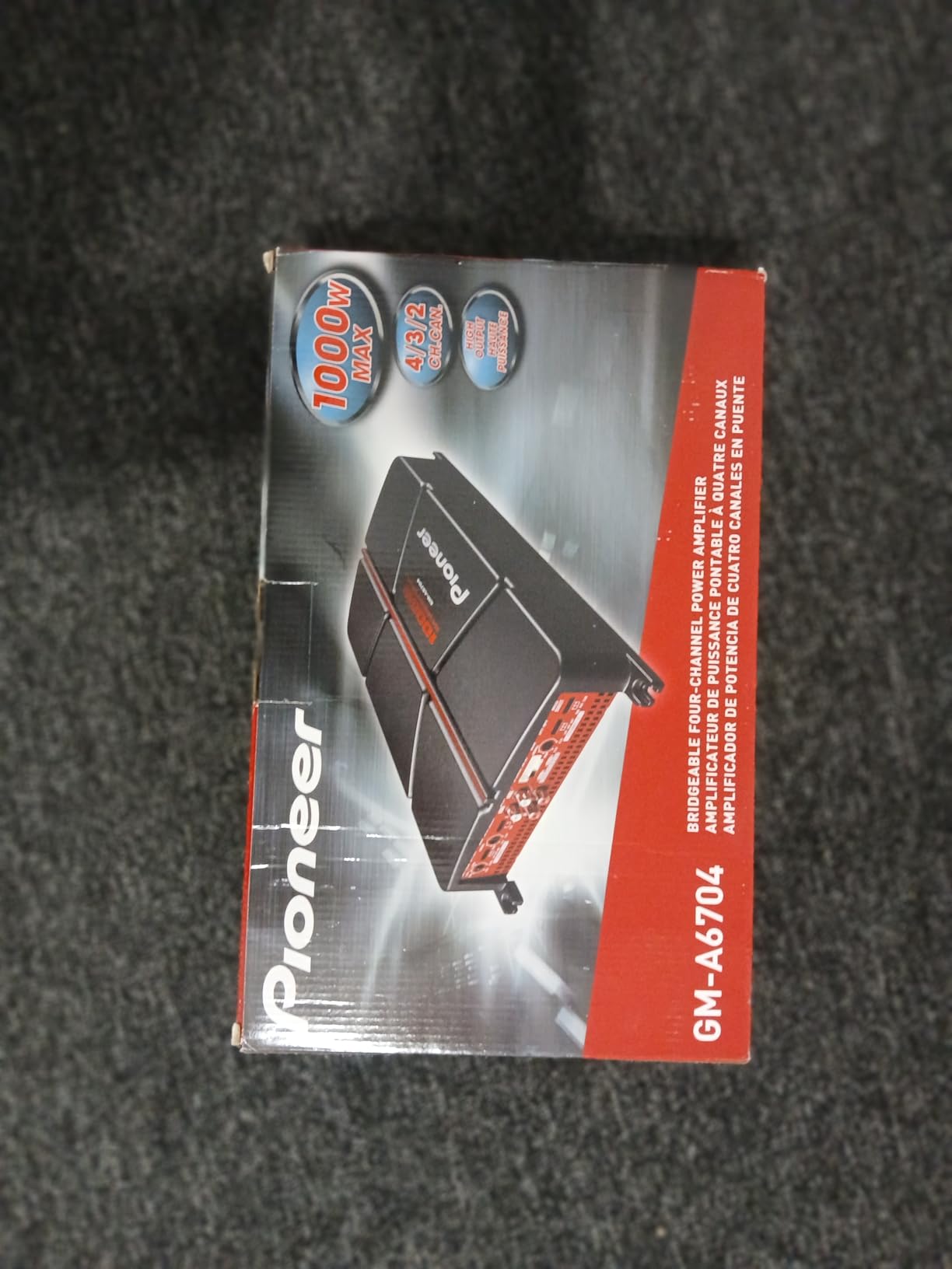 Pioneer GM-A6704 4-Channel Car Amplifier - 1000W Max, Class AB customer photo 2