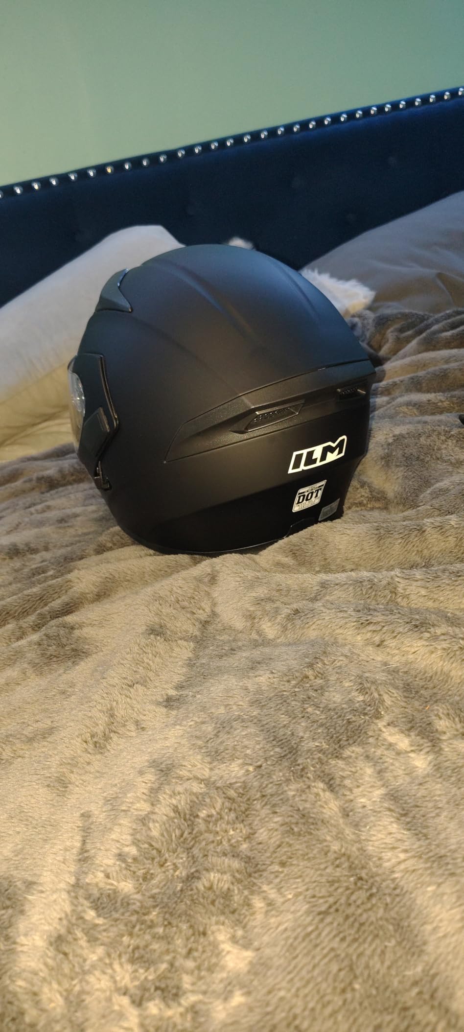 ILM Motorcycle Dual Visor Flip up Modular Full Face Helmet DOT Model 902/902L customer photo 2