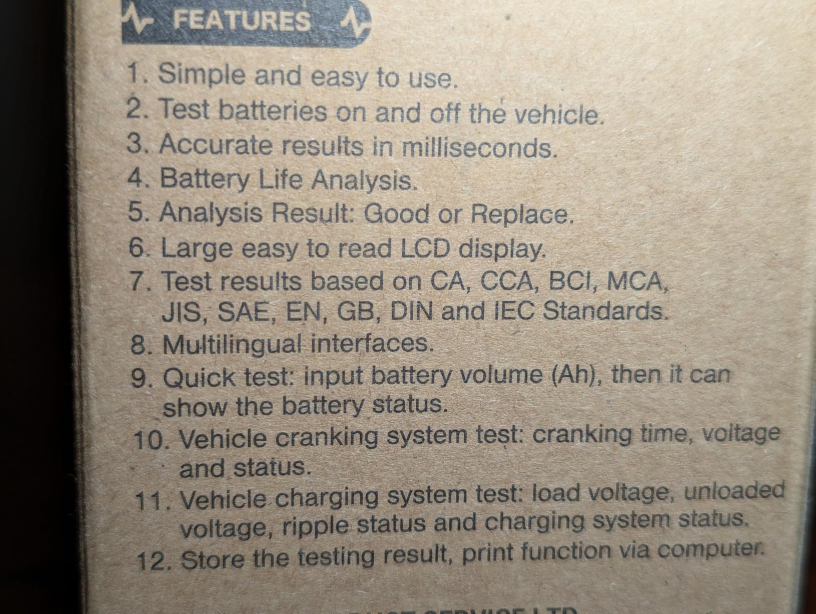 ANCEL BA101 Car Battery Tester, 12V Digital Automotive Alternator Meter Diagnostic Tool, 100-2000 CCA Load Capacity, Charging & Cranking Analyzer for Truck, Boat, RV, Marine Vehicle, and More customer photo 2