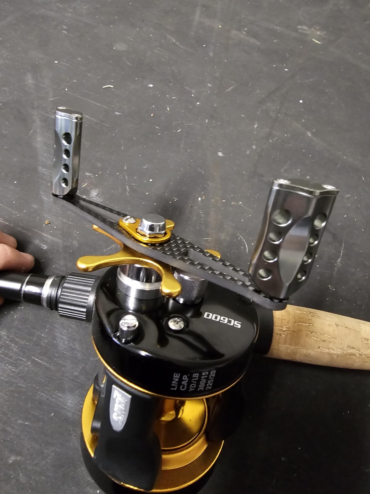 PENN Speed Cast 5.3:1 Right Hand Casting Reel, Black/Gold customer photo 2