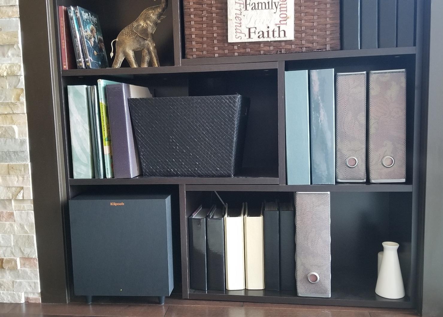 Klipsch Reference R-8SW Surround Subwoofer, 150 Watts Peak Power (Brushed Black Vinyl, 8-Inch) customer photo 2