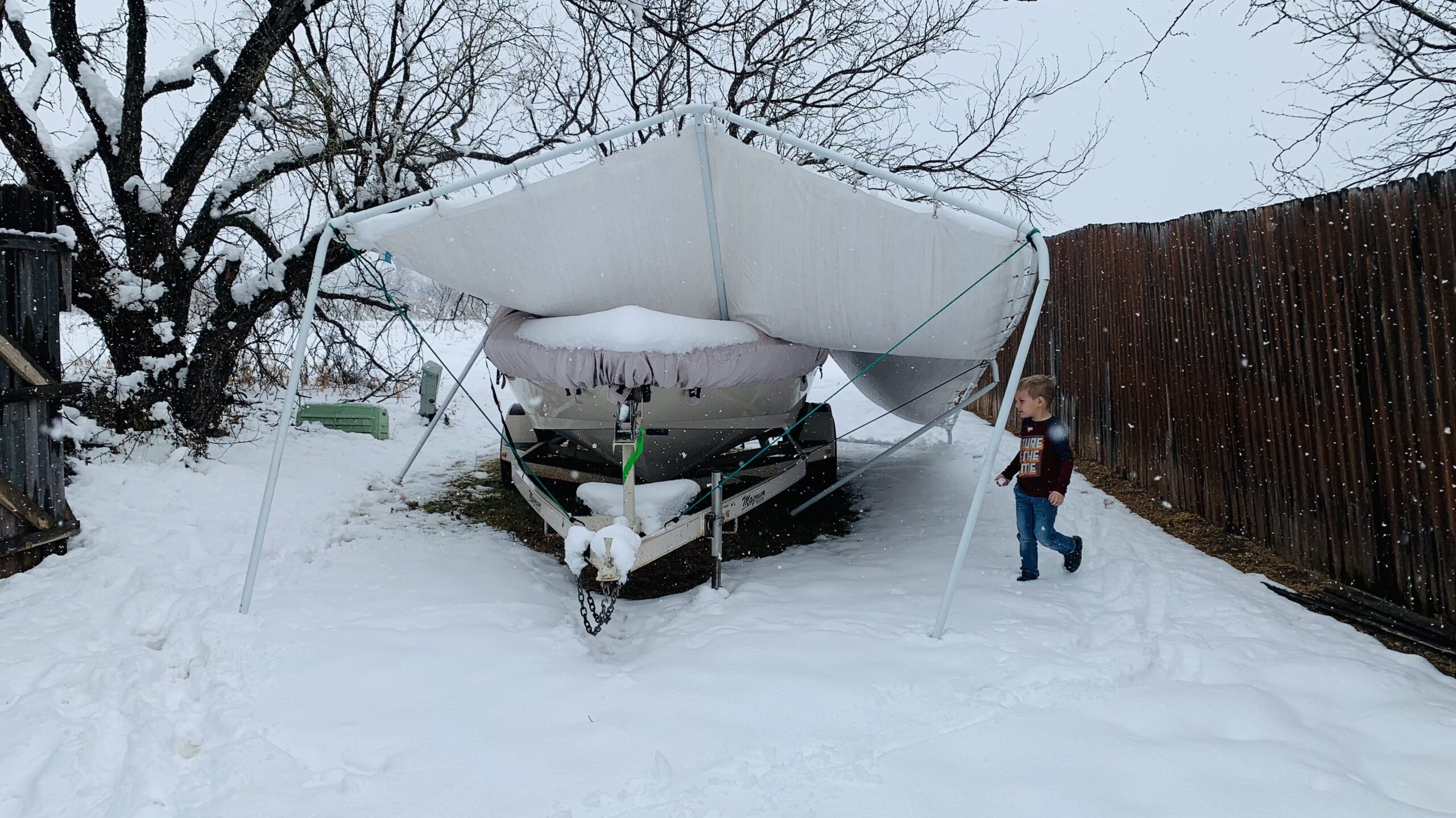 Quictent 10x20 ft Heavy Duty Carport Canopy Galvanized Car Tent Outdoor Garage Boat Shelter with Reinforced Structure, No Sidewall - White customer photo 1