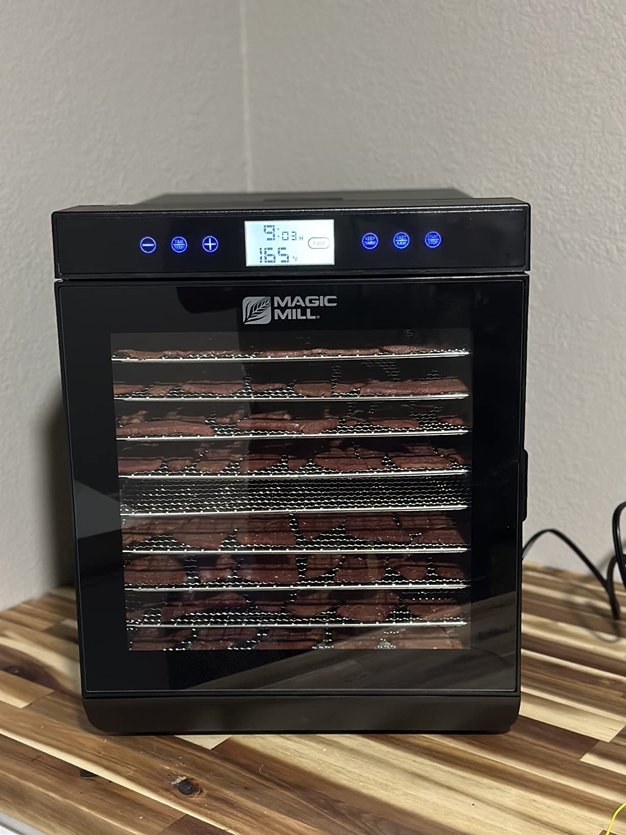 Magic Mill Premium Food Dehydrator Machine (15 Extra-Large Stainless Steel Trays) 800W Dryer for Beef Jerky, Fruits, Vegetables, Dog Treats, 48 Hour Digital Timer - 95°-167° Temperature Control customer photo 1