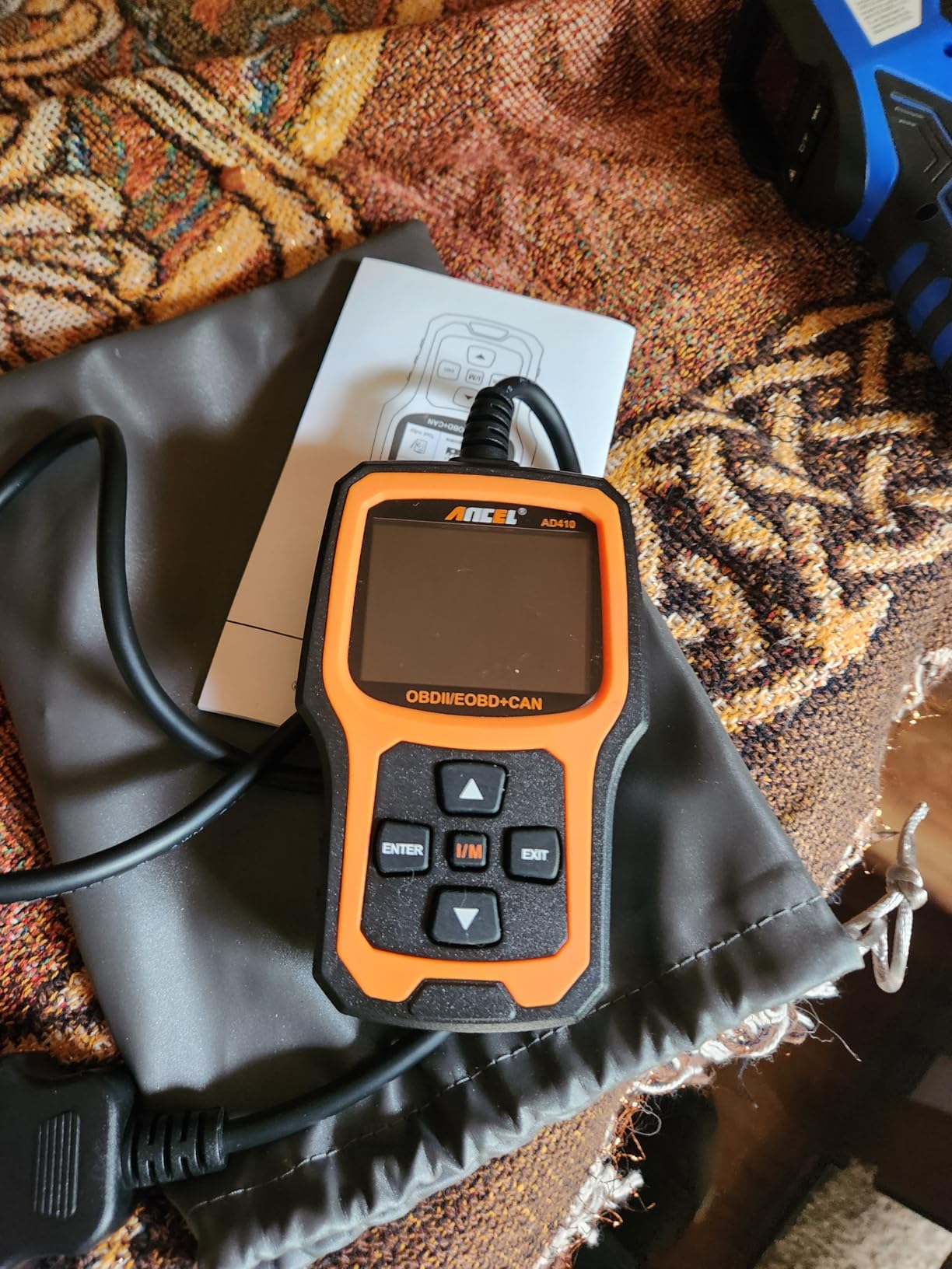 ANCEL AD410 Enhanced OBD2 Scanner, Vehicle Code Reader for Check Engine Light, Automotive OBD II Scanner Fault Diagnosis, OBDII Scan Tool for All OBDII Cars 1996+, Black/Yellow customer photo 1