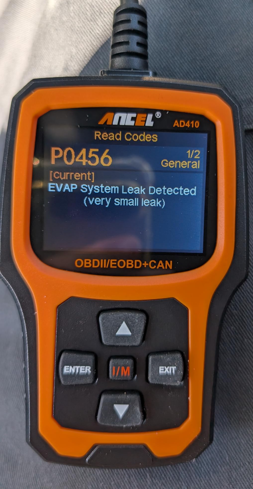 ANCEL AD410 Enhanced OBD2 Scanner, Vehicle Code Reader for Check Engine Light, Automotive OBD II Scanner Fault Diagnosis, OBDII Scan Tool for All OBDII Cars 1996+, Black/Yellow customer photo 2