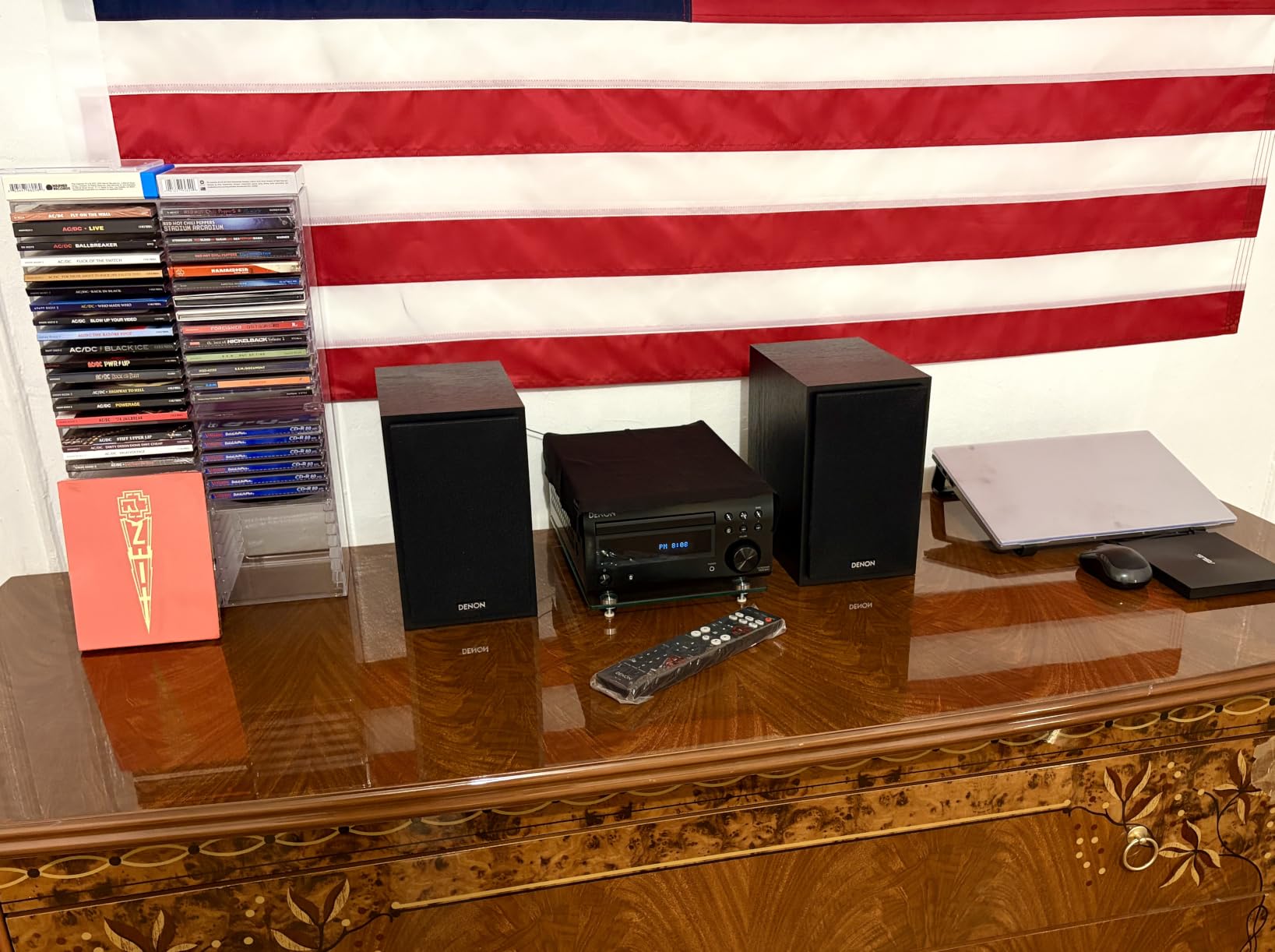 Denon D-M41 Home Theater Mini Amplifier and Bookshelf Speaker Pair | Compact HiFi CD Stereo System with Speakers, FM/AM Tuner, Wireless Bluetooth customer photo 1