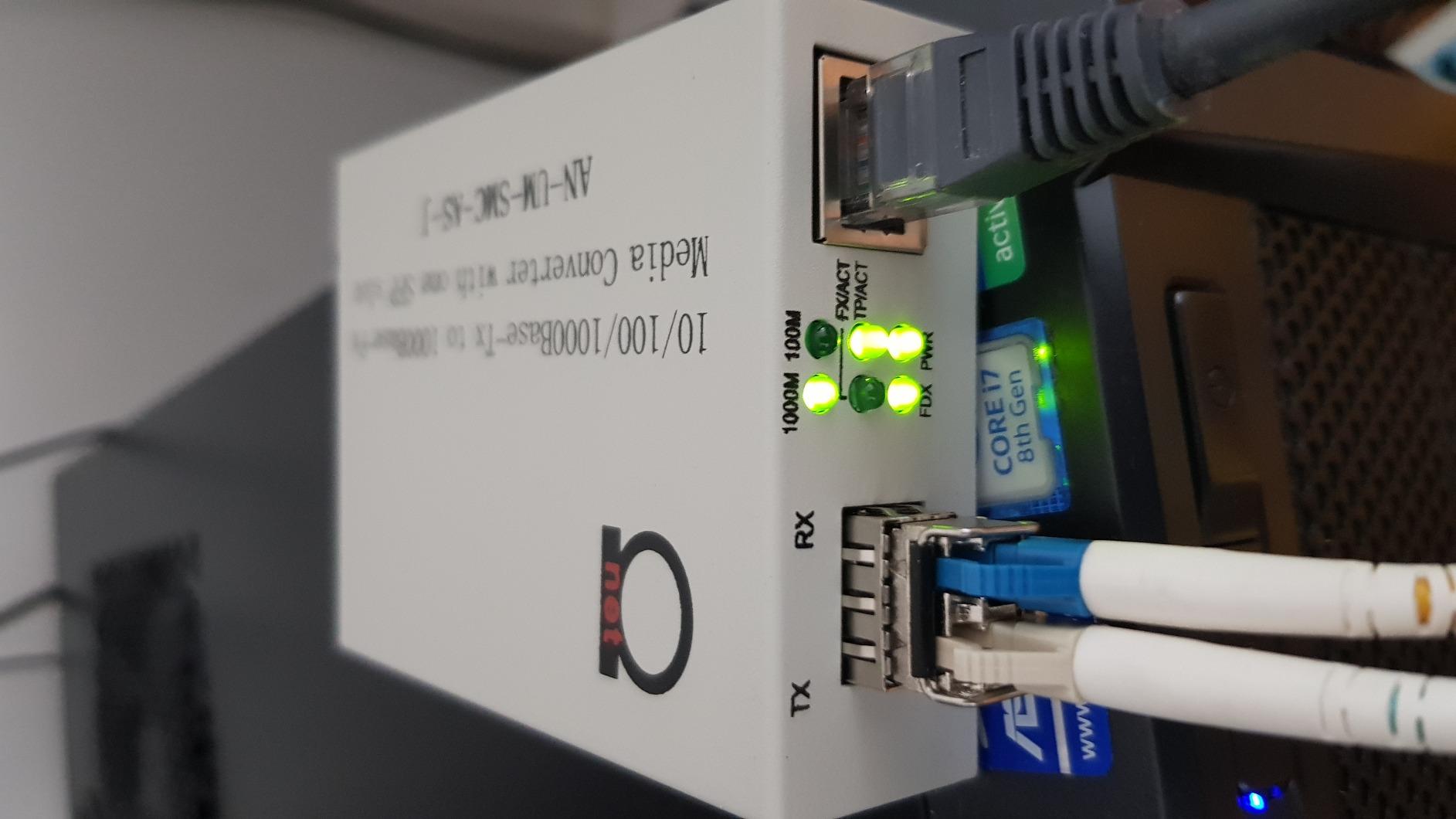 Multimode LC 850 nm Gigabit Fiber Media Converter - Includes SFP 550 m (0.34 Miles) LC - to UTP Cat5e Cat6 10/100/1000 RJ-45 - Auto Sensing Gigabit or Fast Ethernet Speed - Jumbo Frame - LLF Support customer photo 2