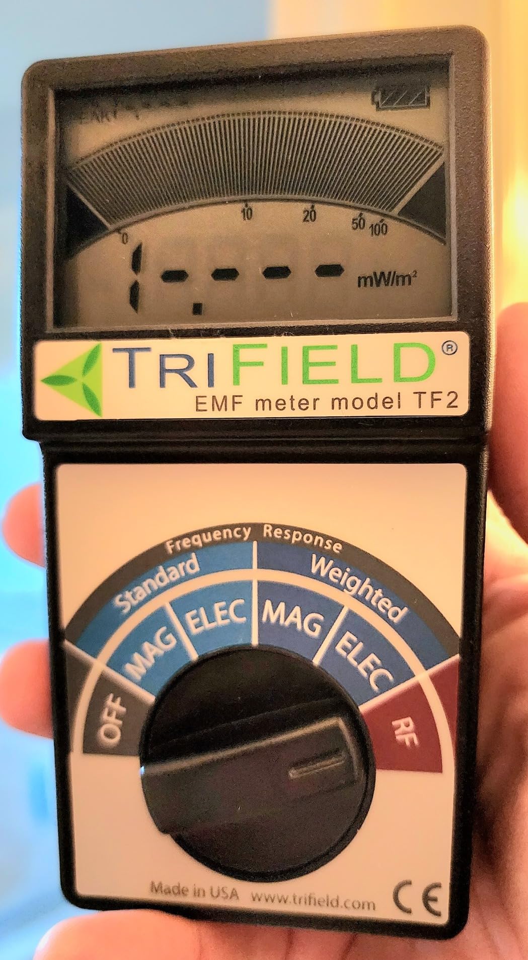 TF2 EMF Pollution Meter - 3-in-1 Magnetic, Electric & RF Field Detection | Made in USA by AlphaLab, Inc. customer photo 2