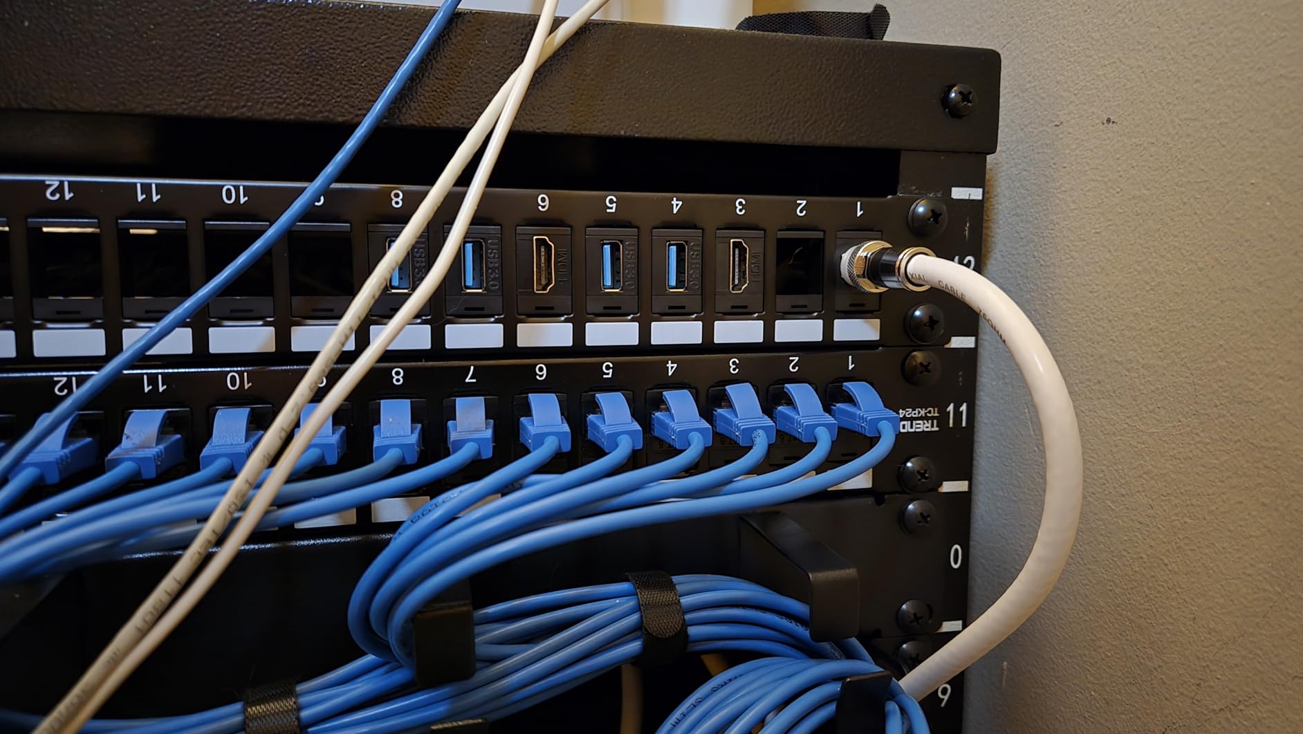 TRENDnet 24-Port Blank Keystone 1U Patch Panel, 19