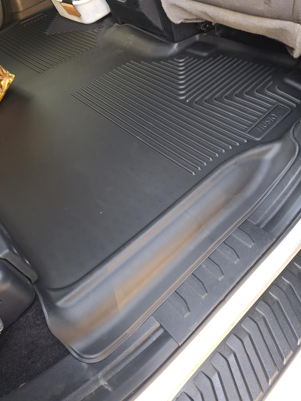 Husky Liners Weatherbeater Floor Mats | Fits 2015-2026 Ford F-150, 2022-2026 Lightning, SuperCrew (Crew Cab) w/Carpet & w/Out Fold Flat Storage | Front & 2nd Row, 3-pc Black - 94041 customer photo 2