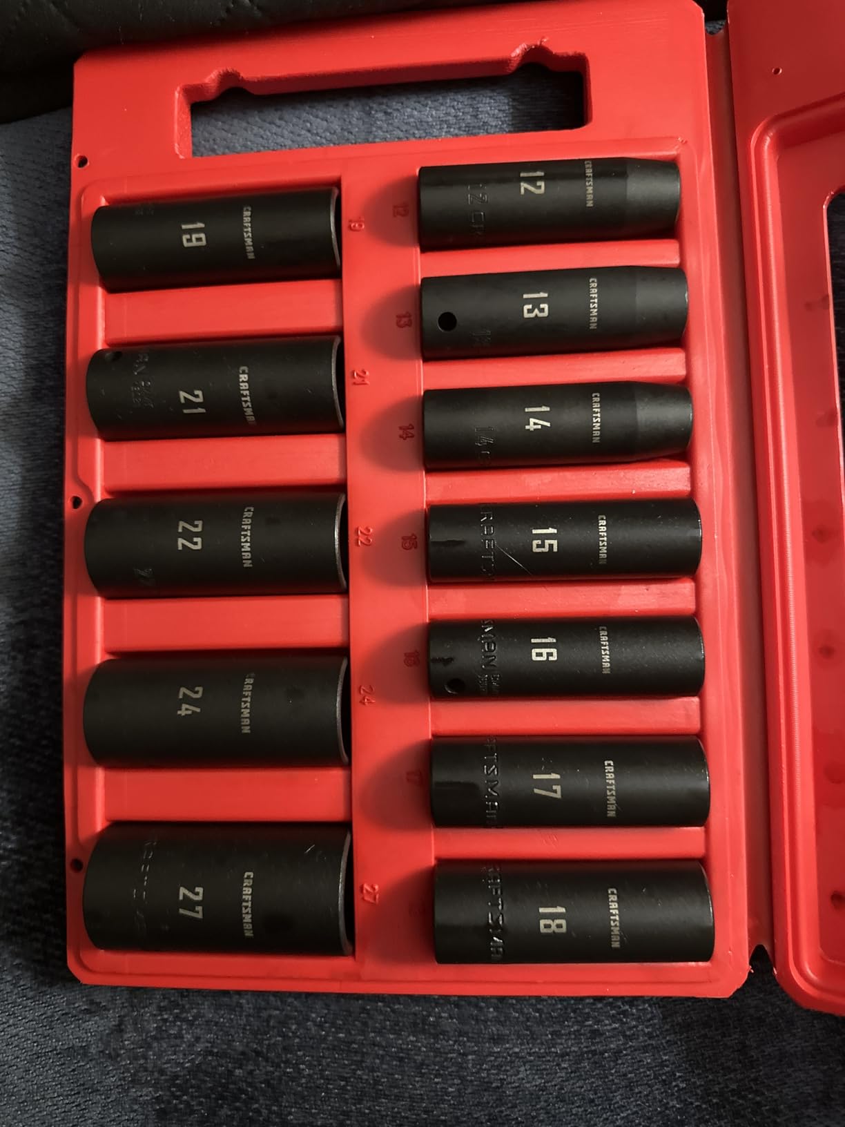 CRAFTSMAN Impact Socket Set, Metric, 1/2-Inch Drive, Deep Impact Sockets, 12-Piece (CMMT15887) customer photo 2