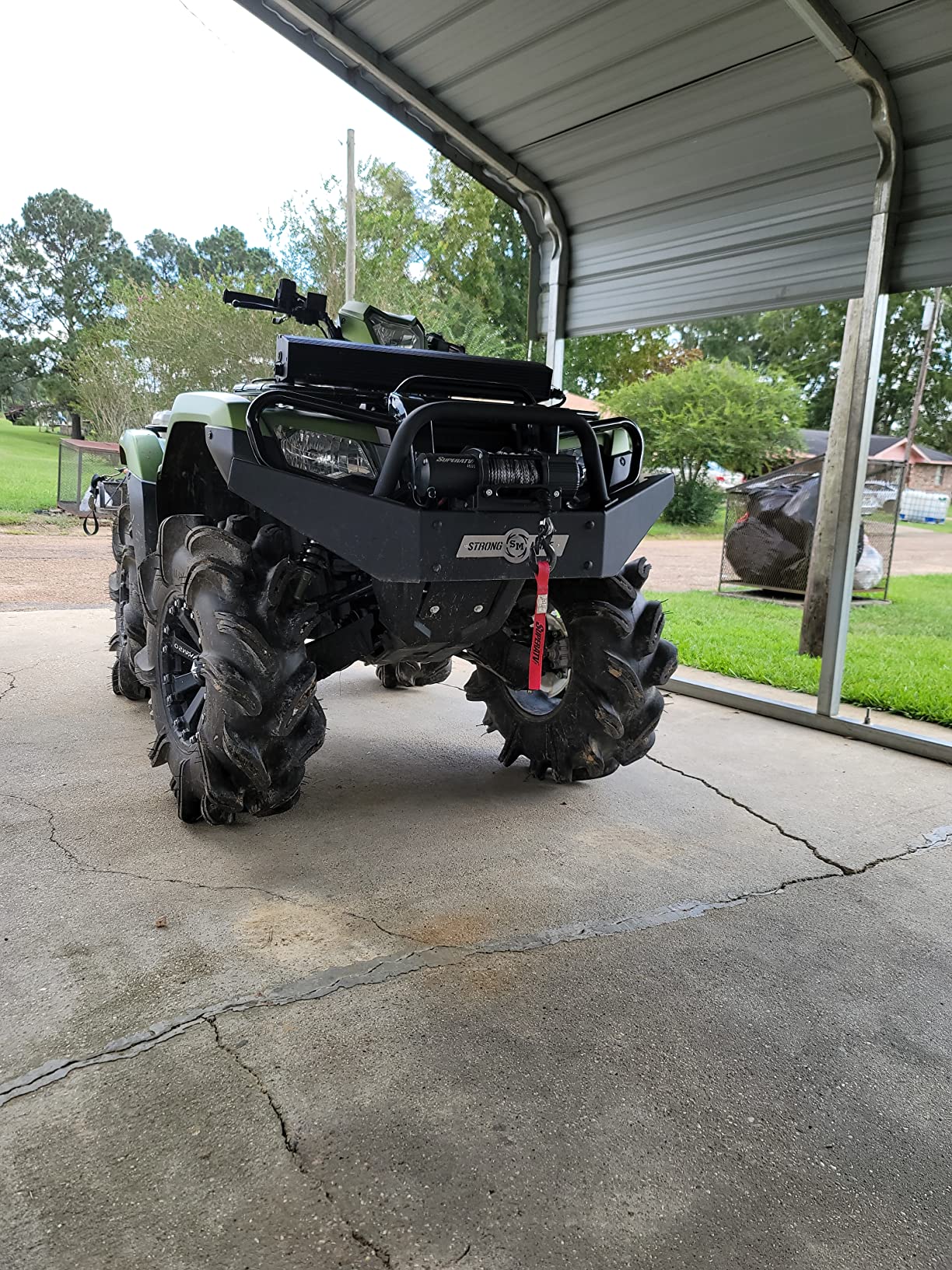 SuperATV 4500 lb Winch For UTV/ATV | Complete Black Ops Winch Kit | Waterproof Seals And Solenoid | 1.3 HP Motor | 166:1 Gear Ratio customer photo 2