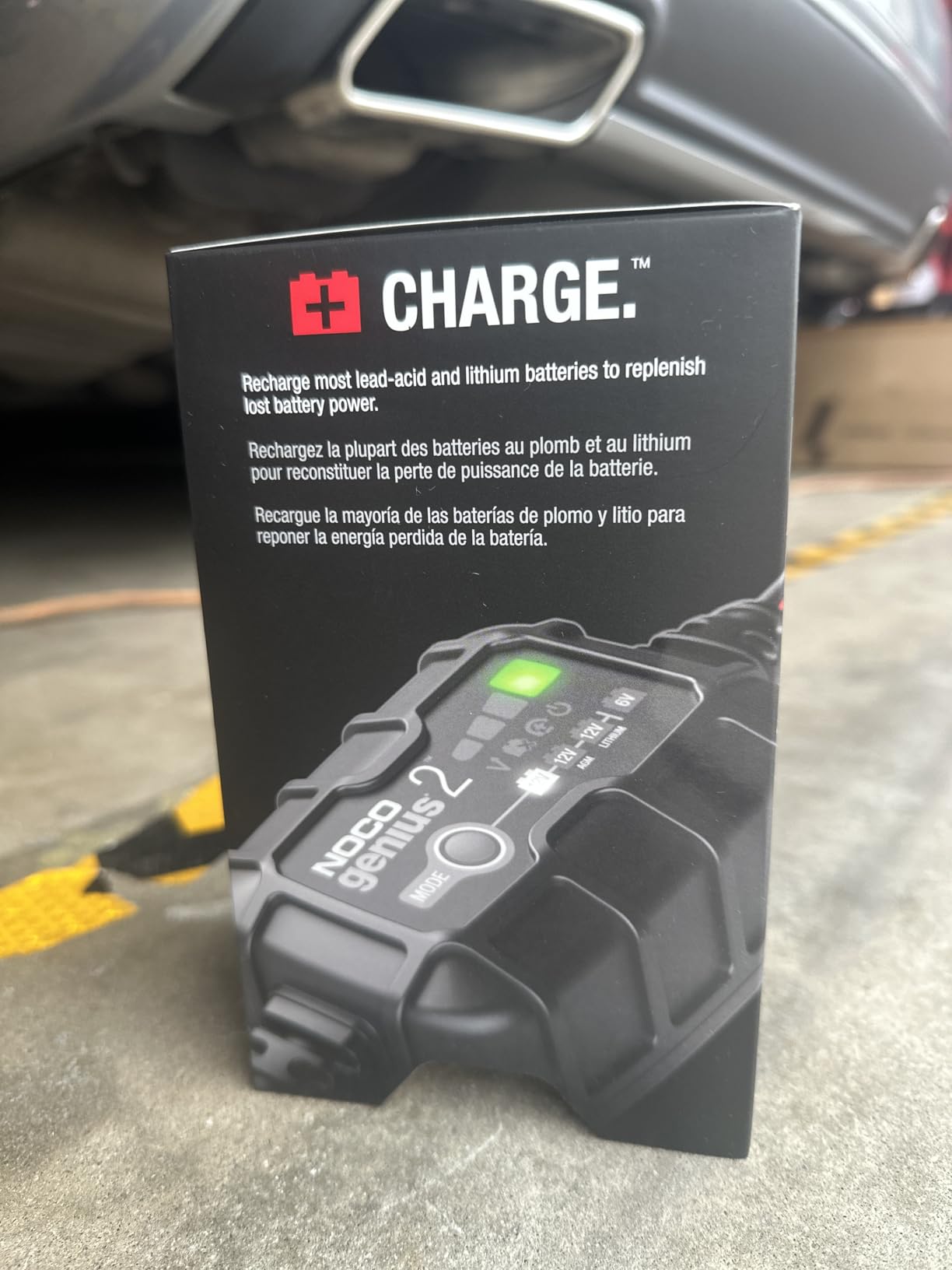 NOCO GENIUS2: 2A 6V/12V Smart Battery Charger - Automatic Maintainer, Trickle Charger & Desulfator with Overcharge Protection & Temperature Compensation - for Lead-Acid & Lithium Batteries customer photo 2