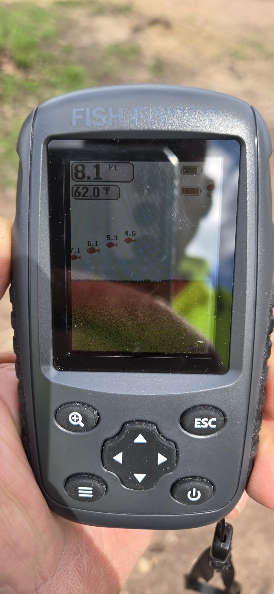 Portable Rechargeable Fish Finder Wireless Sonar Sensor Fishfinder Depth Locator with Fish Size, Bottom Contour, Color LCD Display customer photo 1