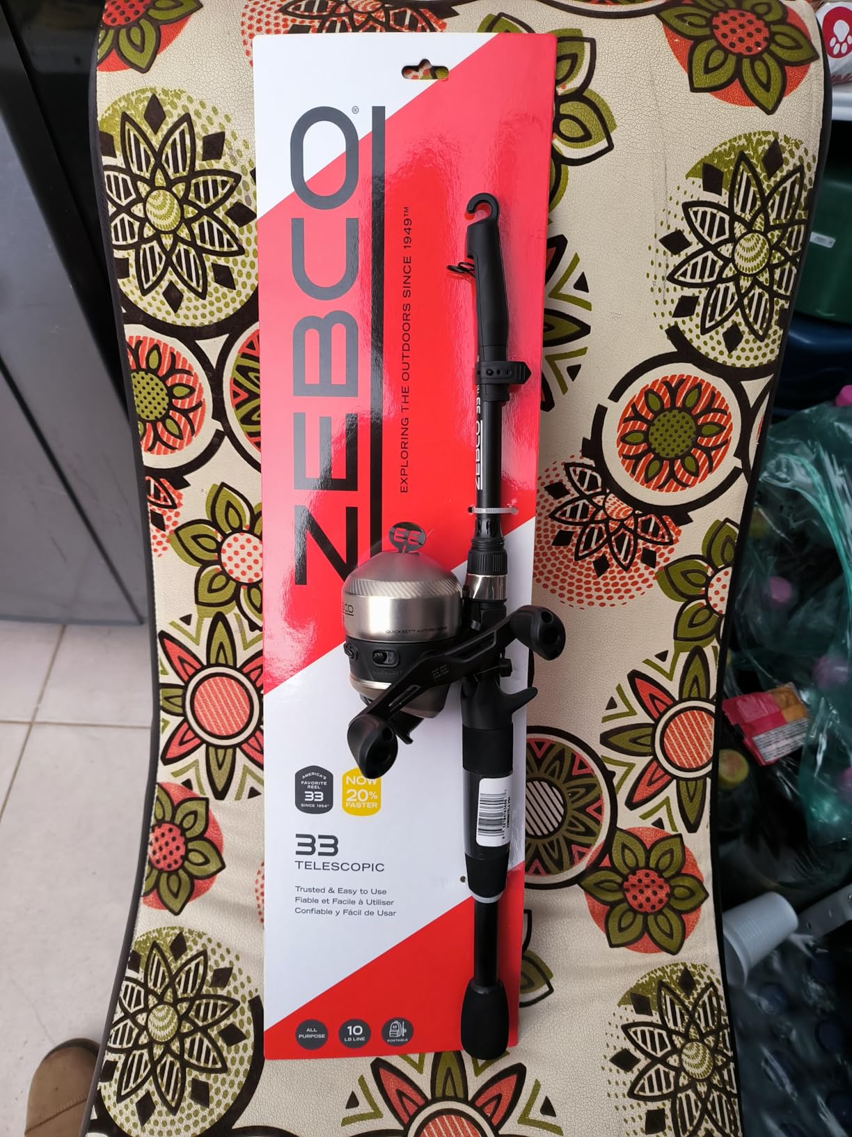 Zebco 33 Spinning Reel and Telescopic Fishing Rod Combo customer photo 1