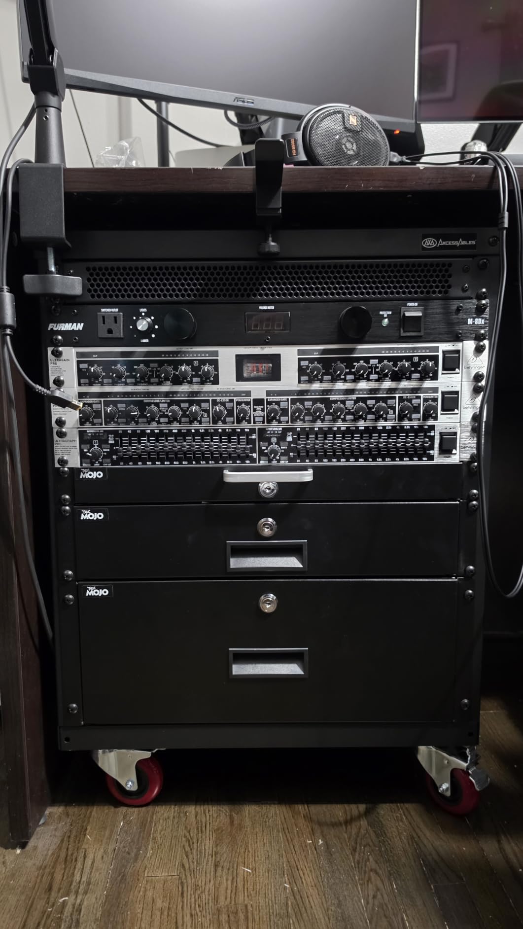 AxcessAbles 12U Network Rack with Wheels - 500lb Capacity, 18