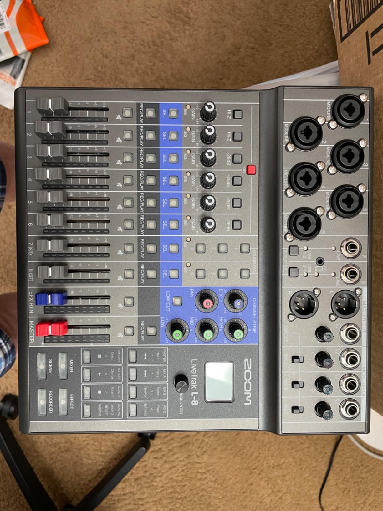 Zoom LiveTrak L-8 Battery Powered Mixer/Recorder for Musicians & Podcasters | 8-channel digital mixer with 12-in/4-out USB interface customer photo 1