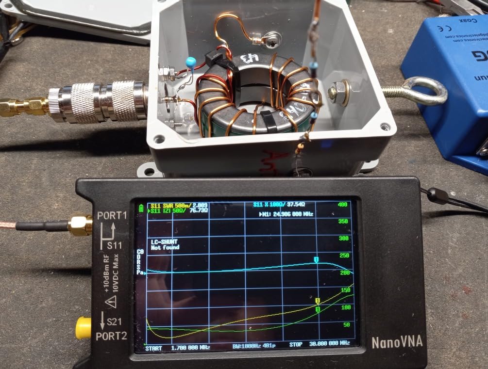 AURSINC Upgraded NanoVNA H4 Vector Network Analyzer, Latest V4.4 9kHz-1.5GHz Antenna Analyzer, 4