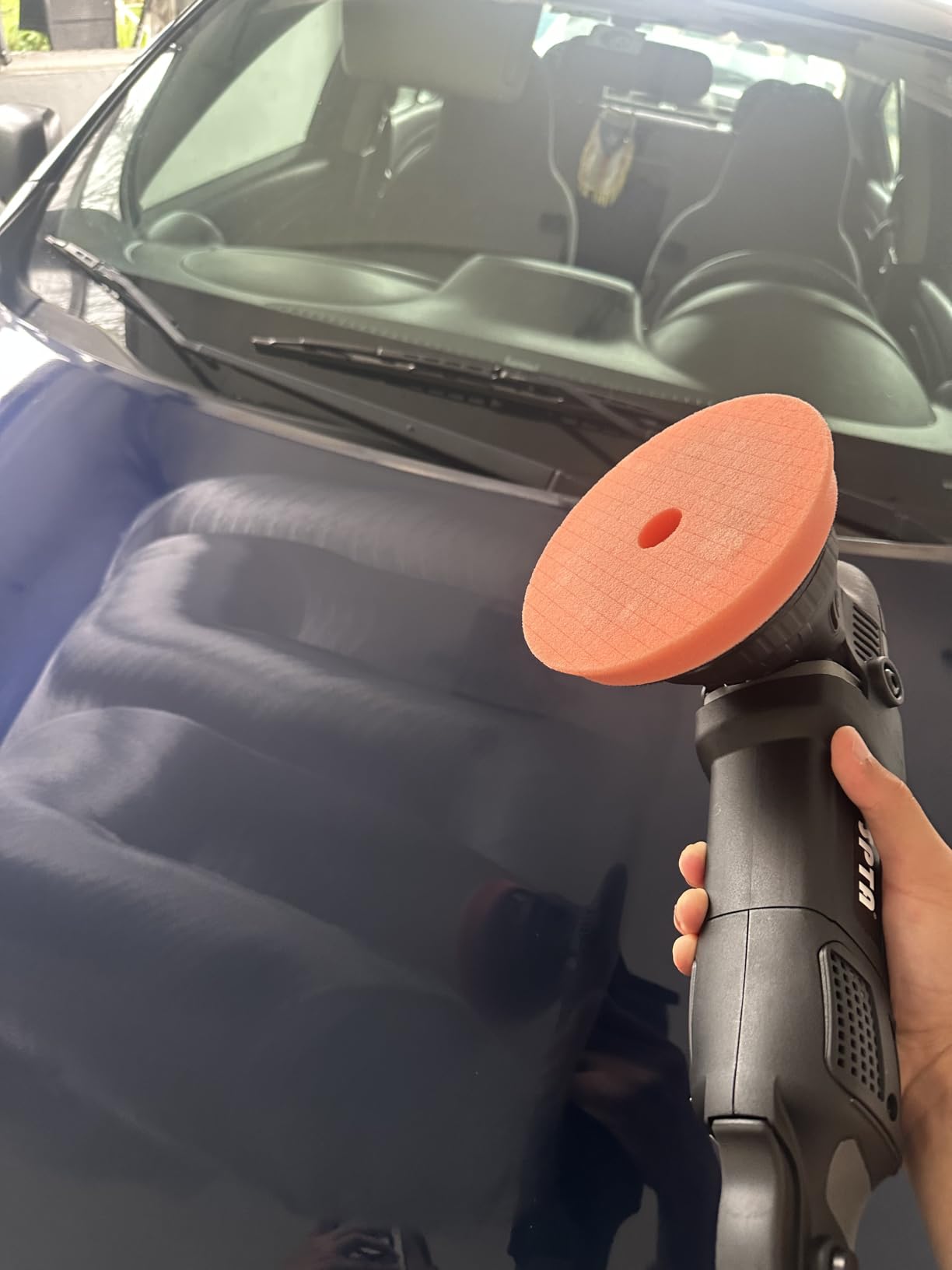 Buffer Polisher, SPTA 5-Inch 125mm Dual Action Random Orbital Car Polisher,Car Detailing Kit, 4Pcs 5inch & 4Pcs 6Inch Polishing Pad,Packing Bag for Car Polishing and Waxing--DAPSET-US customer photo 1