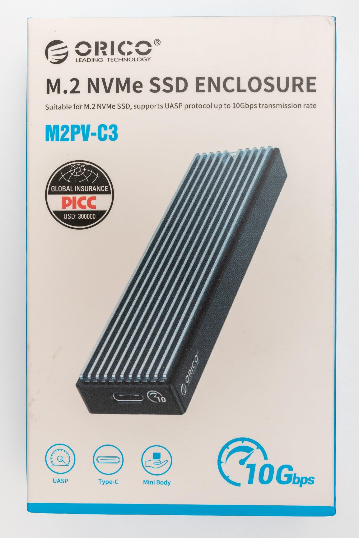ORICO M.2 NVMe SSD Enclosure, USB 3.1 Gen 2 (10 Gbps) PCIe External Adapter NVMe Case for 2230/2242/2260/2280 M.2 SSD up to 8TB, UASP Supported - M2PV customer photo 2