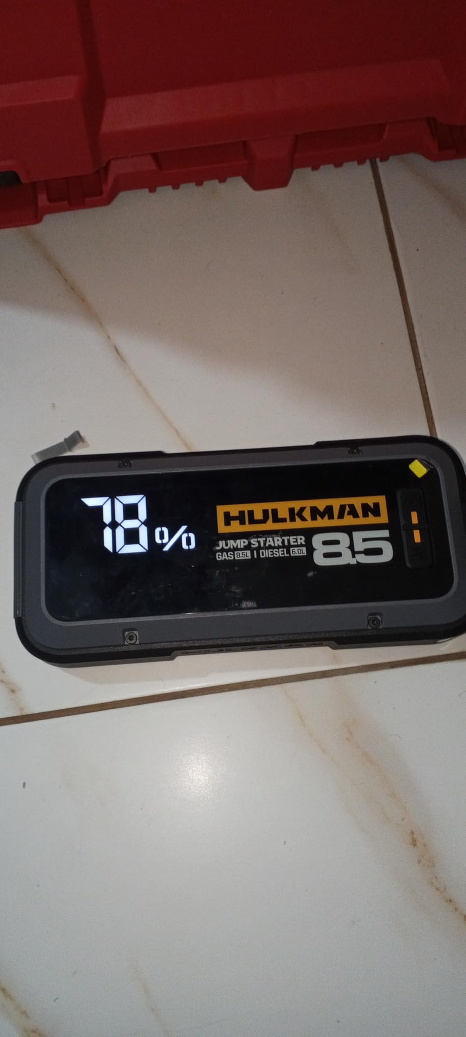 Hulkman Alpha85 Smart Portable Jump Starter, 2000A Battery Booster Pack with LED Display customer photo 2