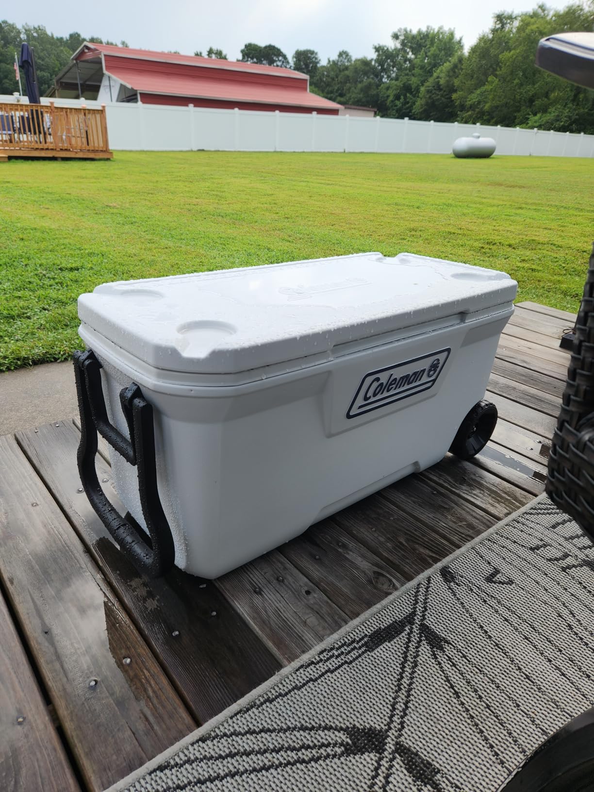Coleman Marine Cooler with Fully Insulated UV Guard Lid & Body, Keeps Ice for 3+ Days, Great for Boating & Fishing, 52qt/100qt Wheeled/120qt Options customer photo 2
