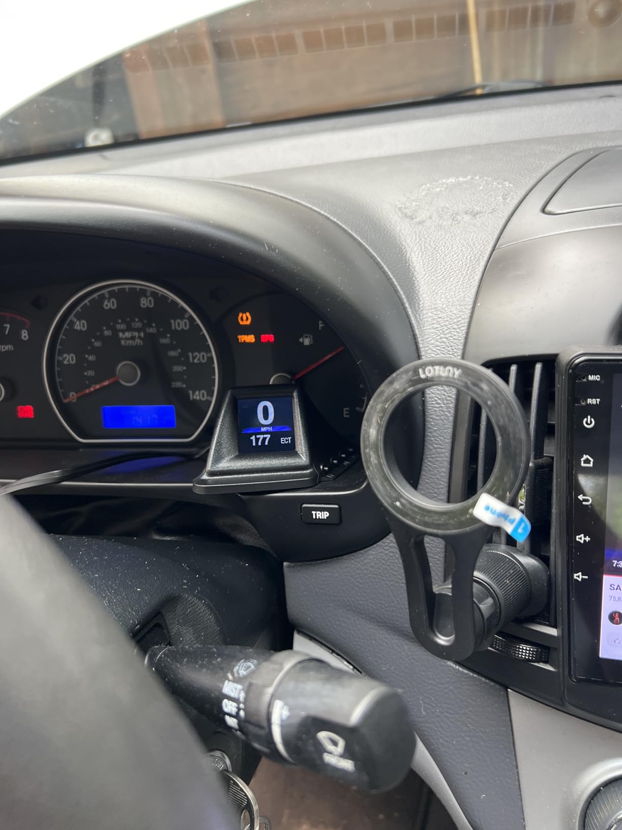 Head Up Display, Car HUD P8, OBDII & GPS Dual System, The 1st Model in The Market Can be Installed on A-Pillar Trim, Only Works on Most 2008+ Cars customer photo 2