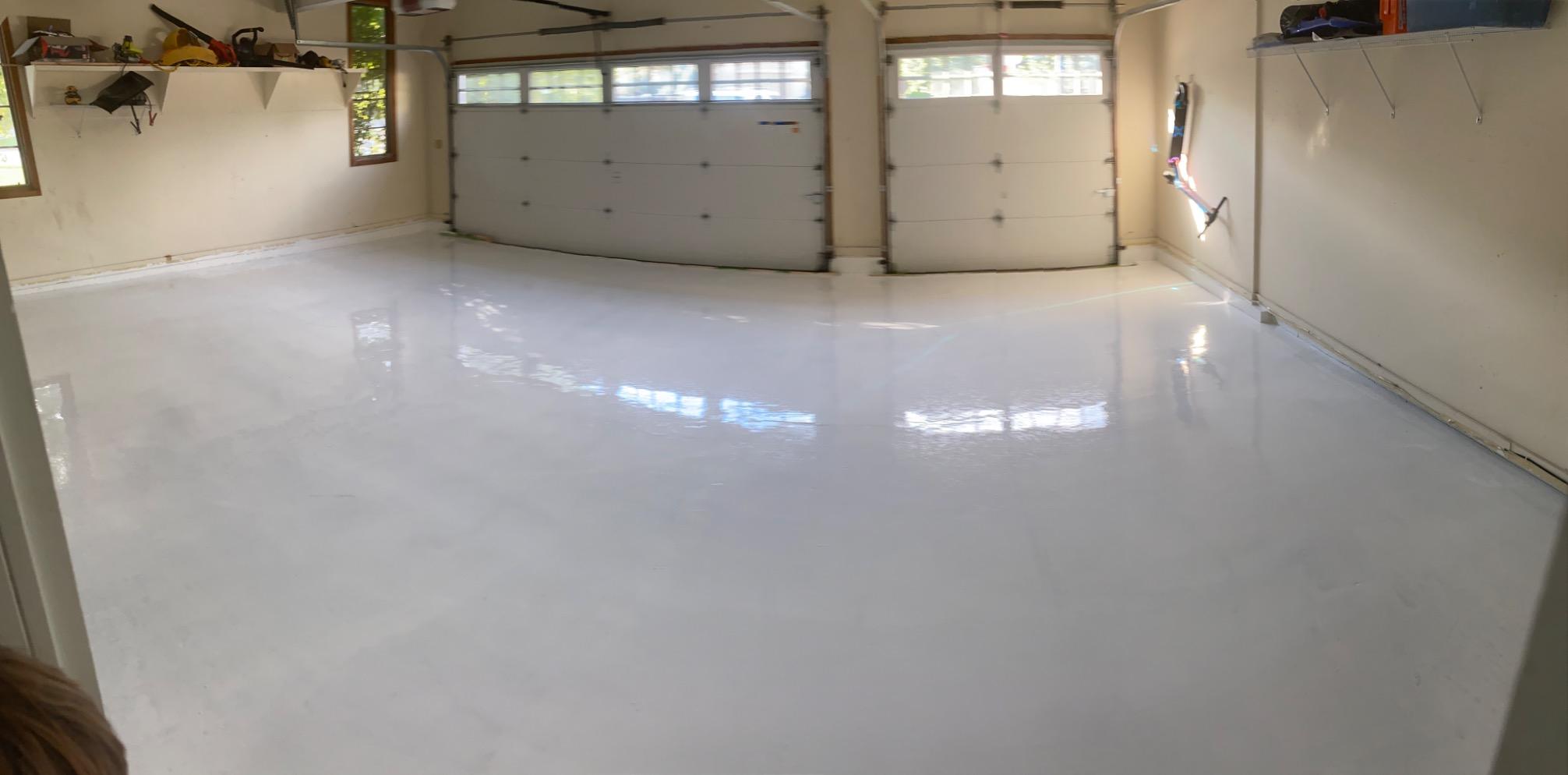 Dove Gray Epoxy Resin Coating 100% Solids, High Gloss for Garage Floors, Basements, Concrete and Wood, 3 Gallon Kit customer photo 1