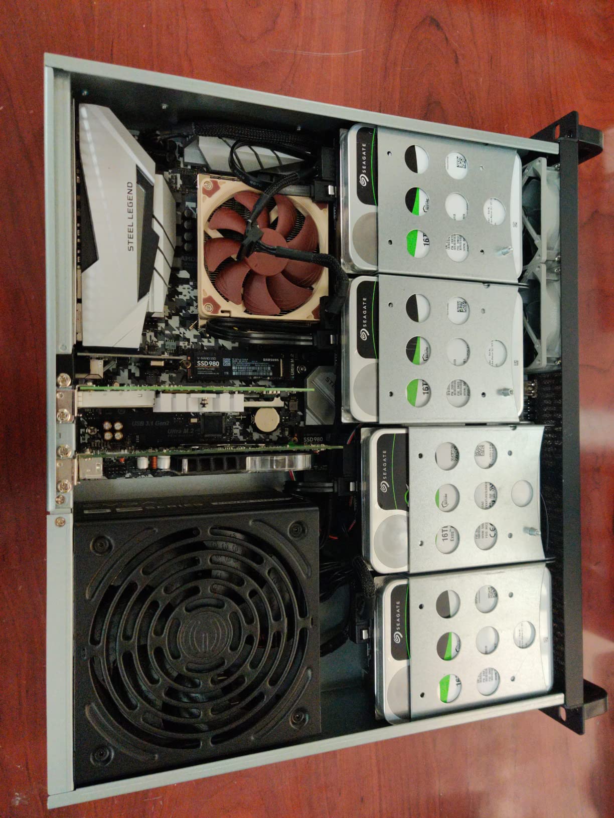 Rosewill 2U Server Chassis Rackmount Case, 4 x 3.5