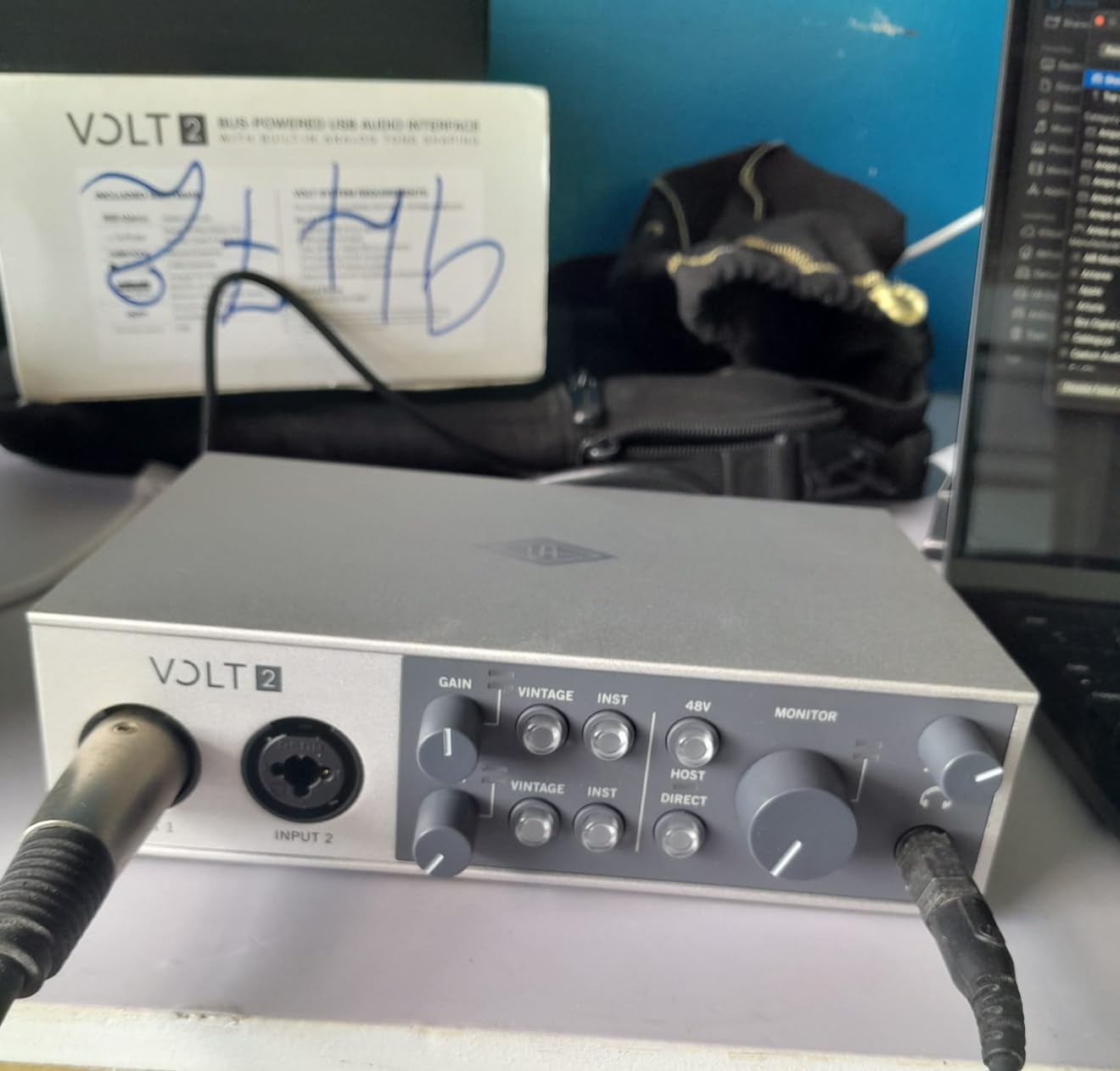Universal Audio Volt 2 USB Audio Interface | 2x2 USB-C interface with 610 tube emulation and MIDI customer photo 2
