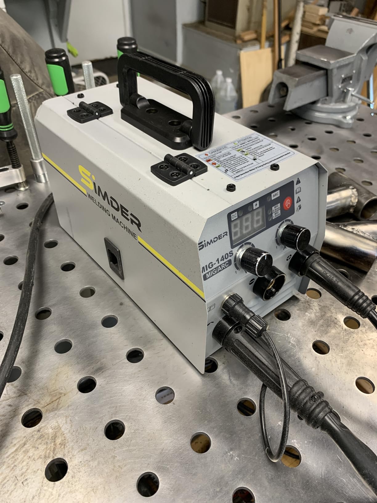 SSIMDER 140A MIG Welder Flux Core 110V 220V 3 in 1 with 1lb Wire, IGBT Inverter Multiprocess Welding Machine for DIY Beginner, Auto Repair, Home & Farm customer photo 1