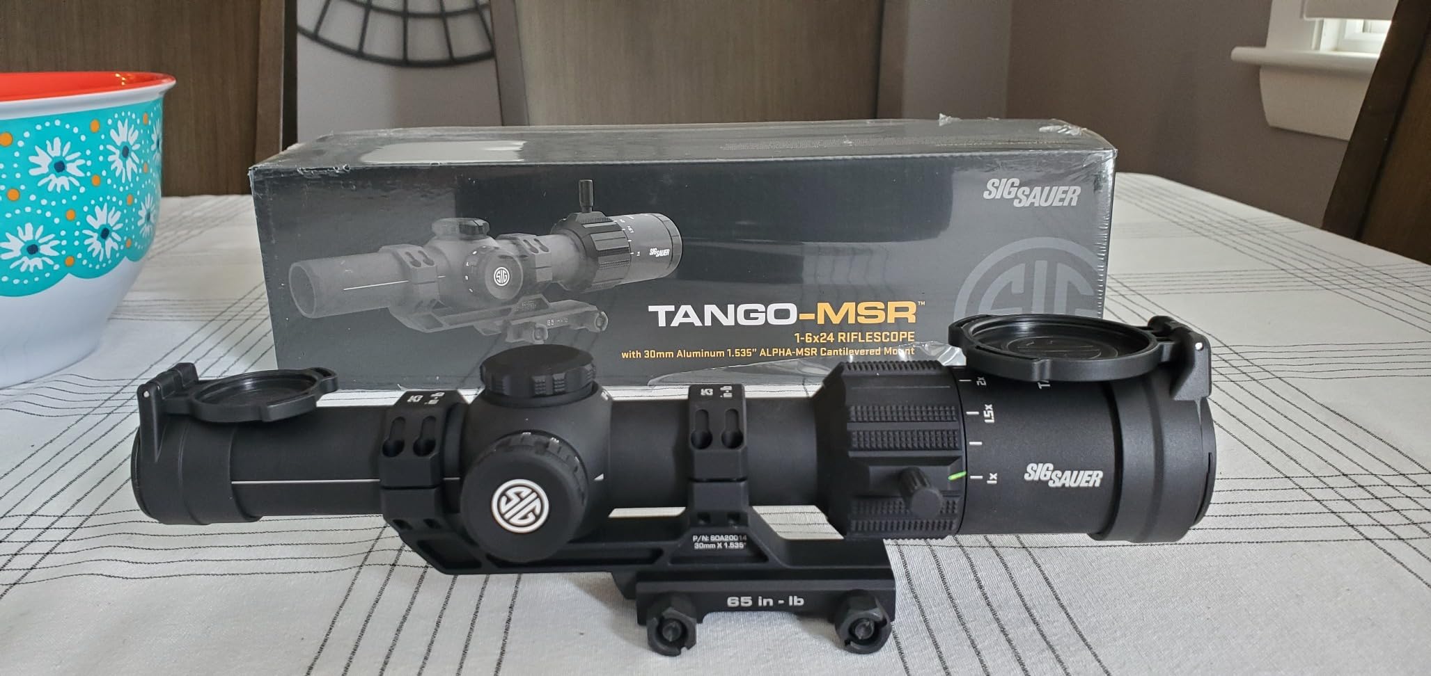 SIG SAUER Tango-MSR LPVO 1-6x24mm Waterproof Fogproof Rugged Tactical Hunting Rifle Scope | Second Focal Plane/SFP/F2 | Includes Alpha-MSR Aluminum Mount, Flip-Back Lens Covers customer photo 1