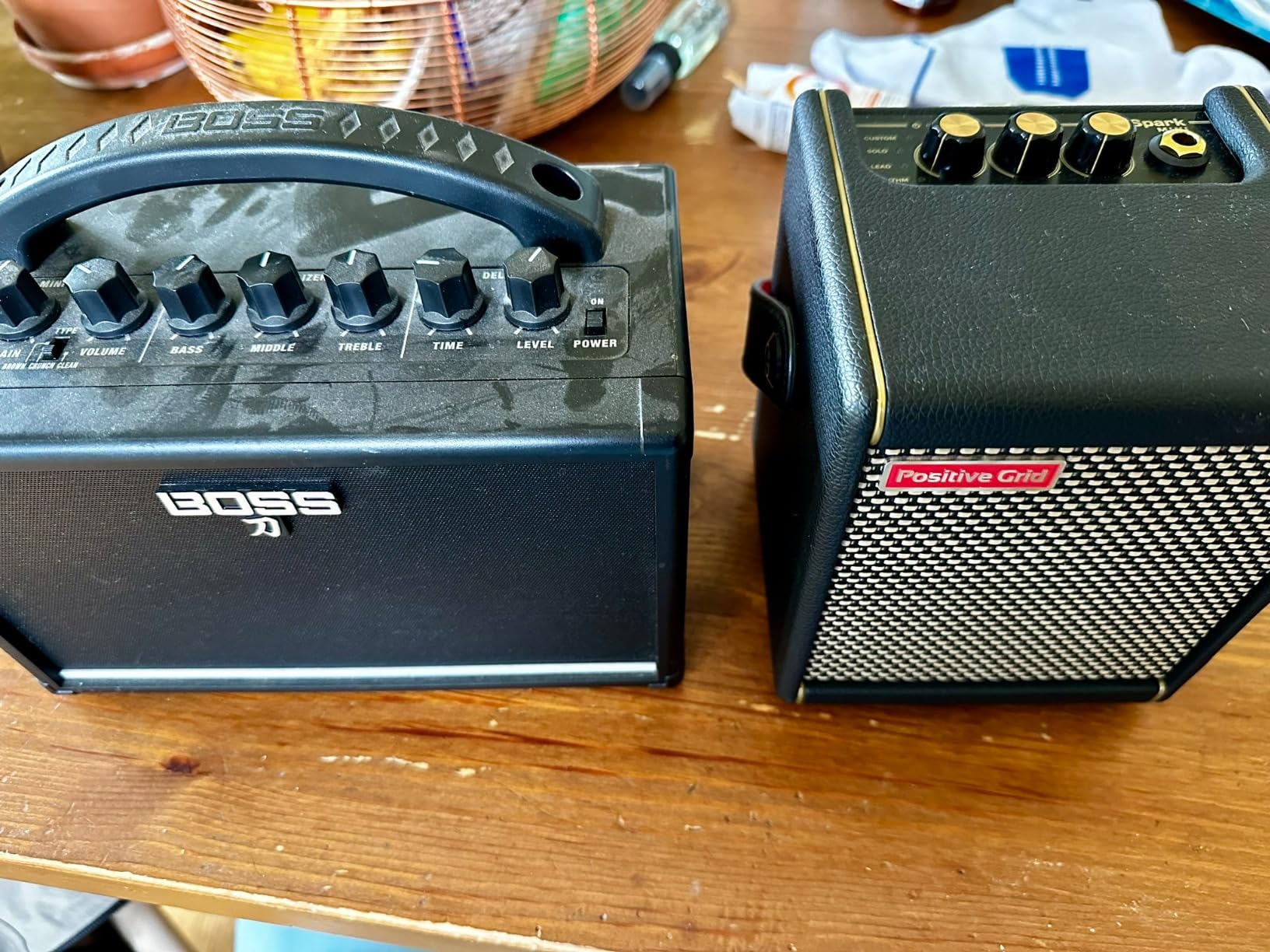 Positive Grid Spark MINI 10W Small Smart Guitar Amp & Bluetooth Speaker | Portable Sound for Guitar Playing at Home or On the Go | Black customer photo 1