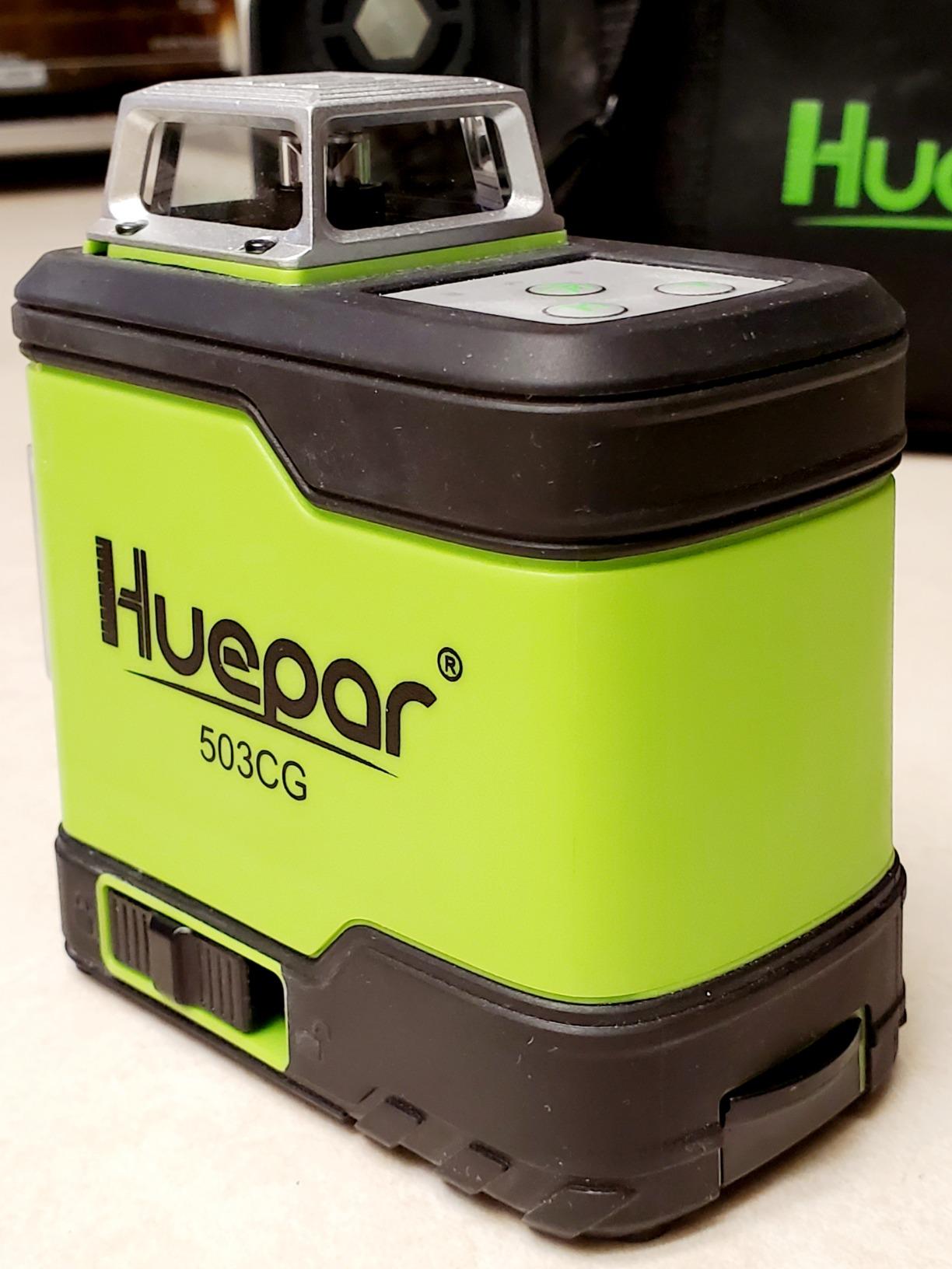 Huepar Laser Level 360 Self Leveling, Rechargeable Green Laser 3x360° Cross Line Lazer Leveler 3D Level Laser Tool for Construction and Picture Hanging, Strong Magnetic Bracket&Hard Carry Case -HM03CG customer photo 2