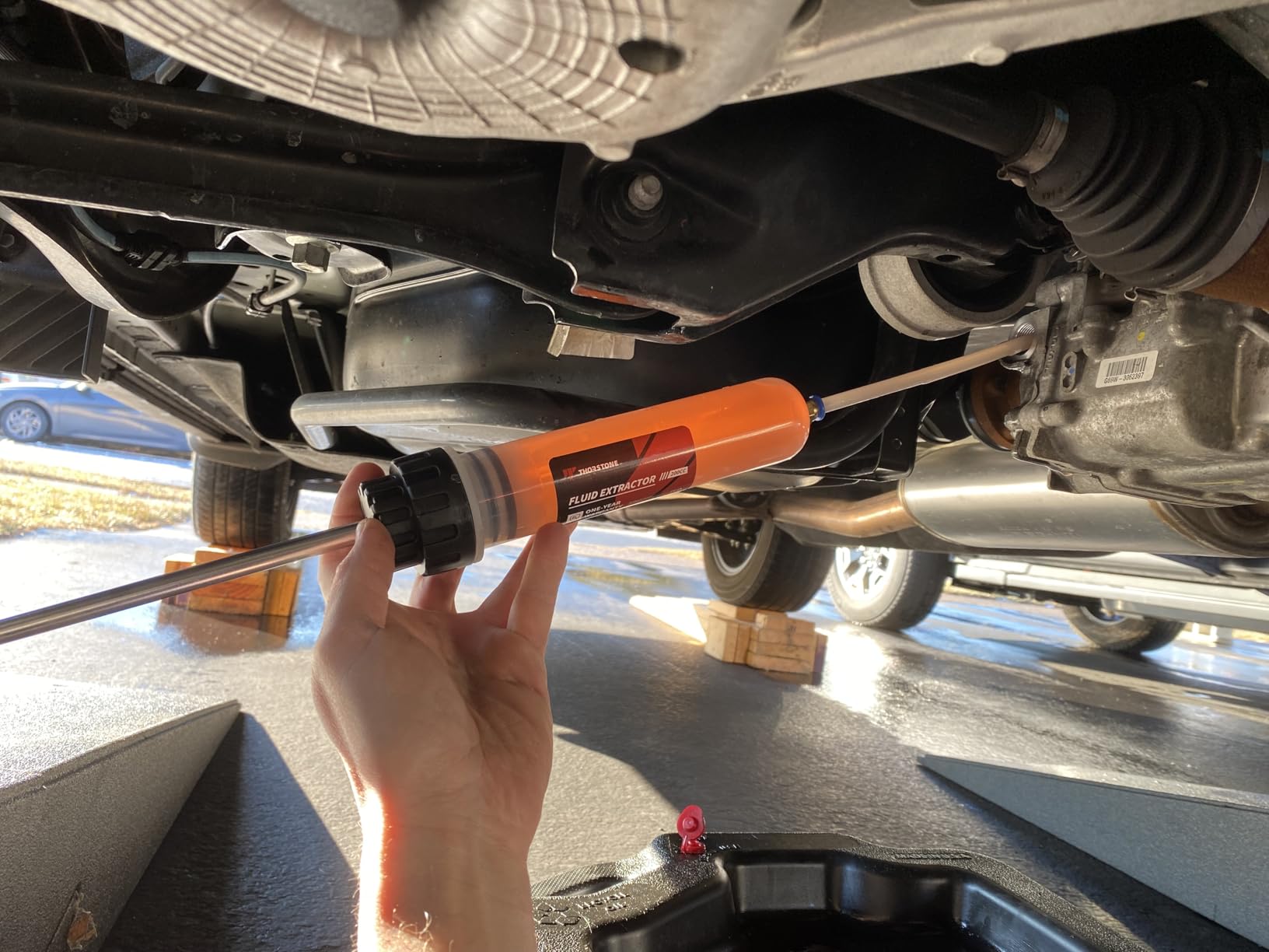 200cc Fluid Extractor Pump with 2pcs 22cm PVC Suction Tubes | Manual Oil Change Syringe and Fluid Transfer Pump for Automotive Liquid Extraction customer photo 2
