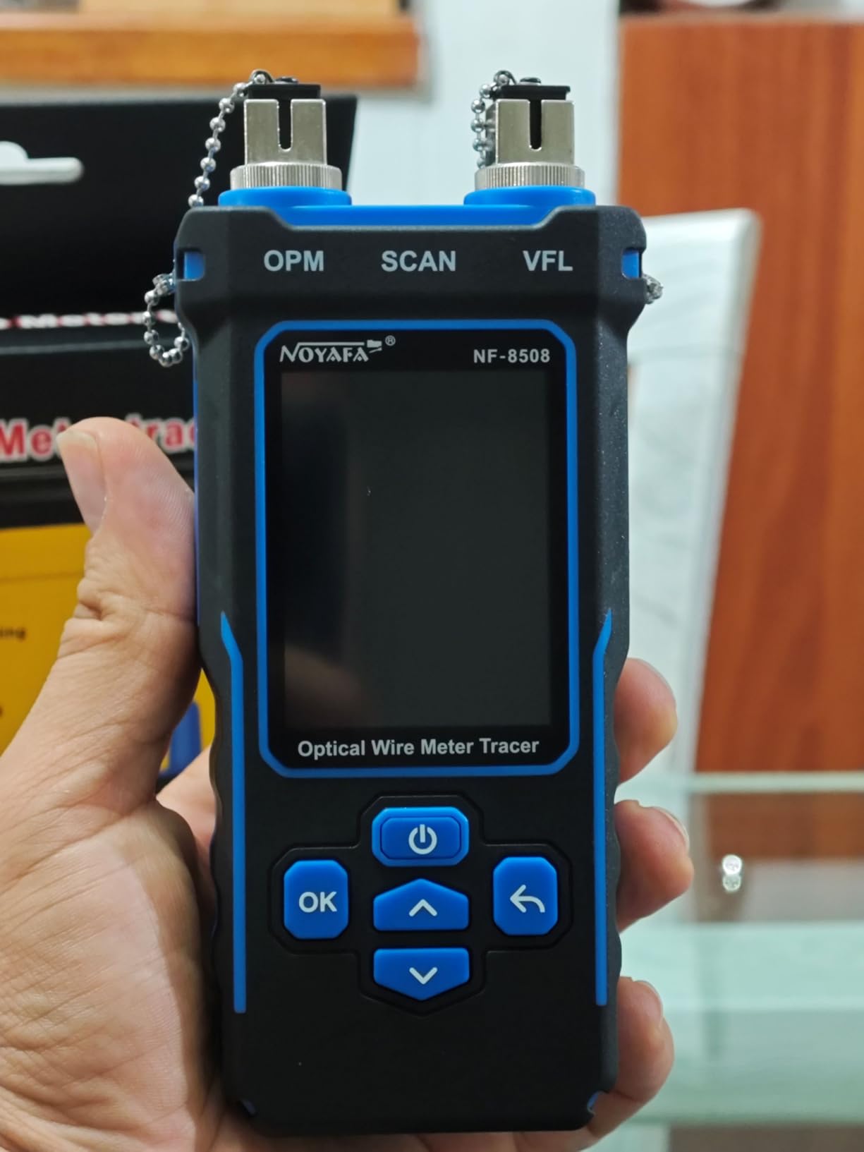 NOYAFA NF-8508 Network Cable Tester with Optical Power Meter | CAT5 CAT6 Cable Toner Ethernet Cable Tester, RJ45 Network Tester, VFL PoE QC Test Wire Tracer Port Flashing 200M Length Test customer photo 1