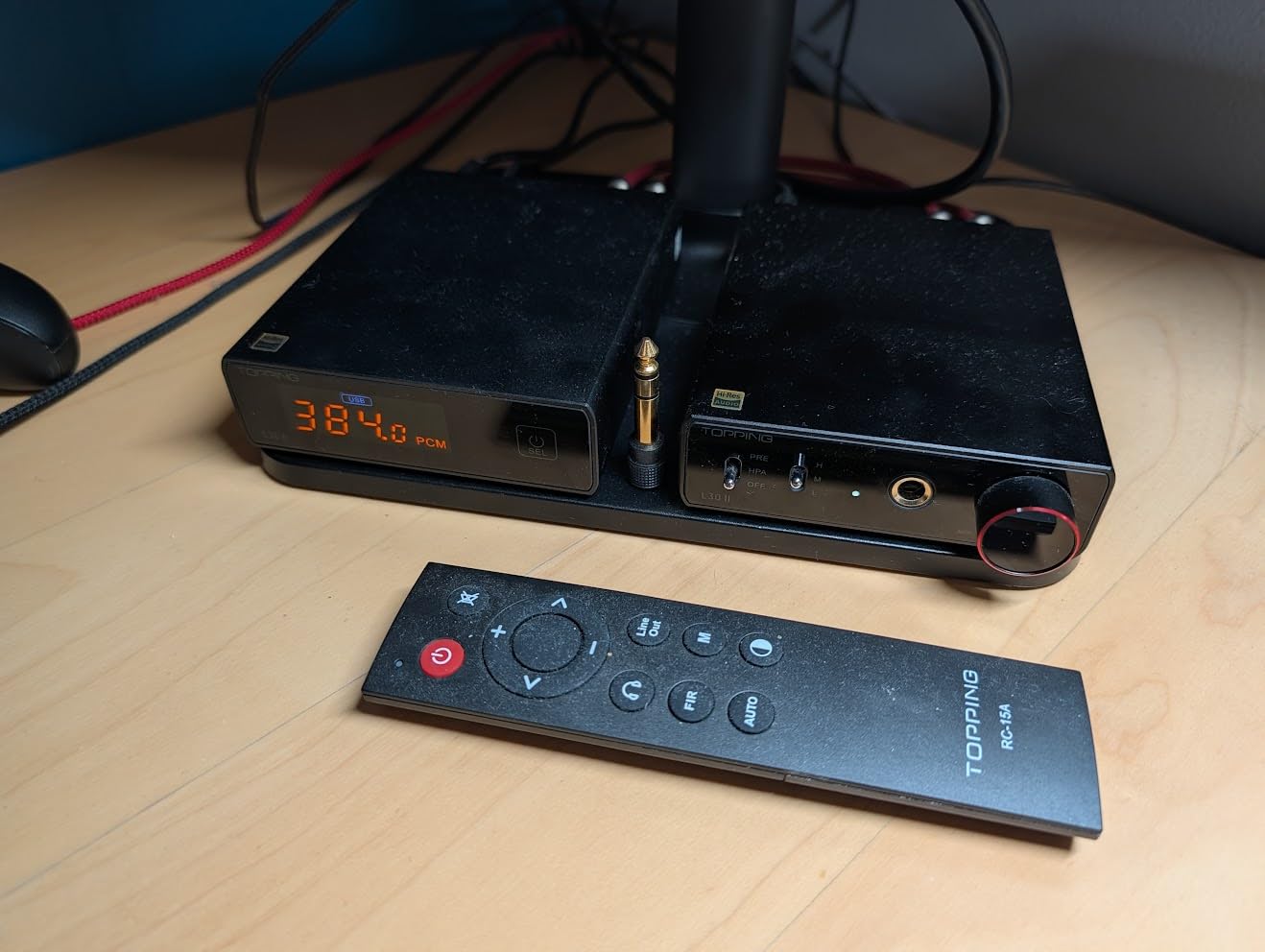 Topping E30 II DAC Preamp Audio Decoder - 2xAK4493S Hi-Res XMOS XU208 DAC 32Bit/768kHz DSD512 DSD Direct Mode for USB/Coax/Opt Inputs RCA HiFi Stereo Digital Audio Decoder (Black) customer photo 1