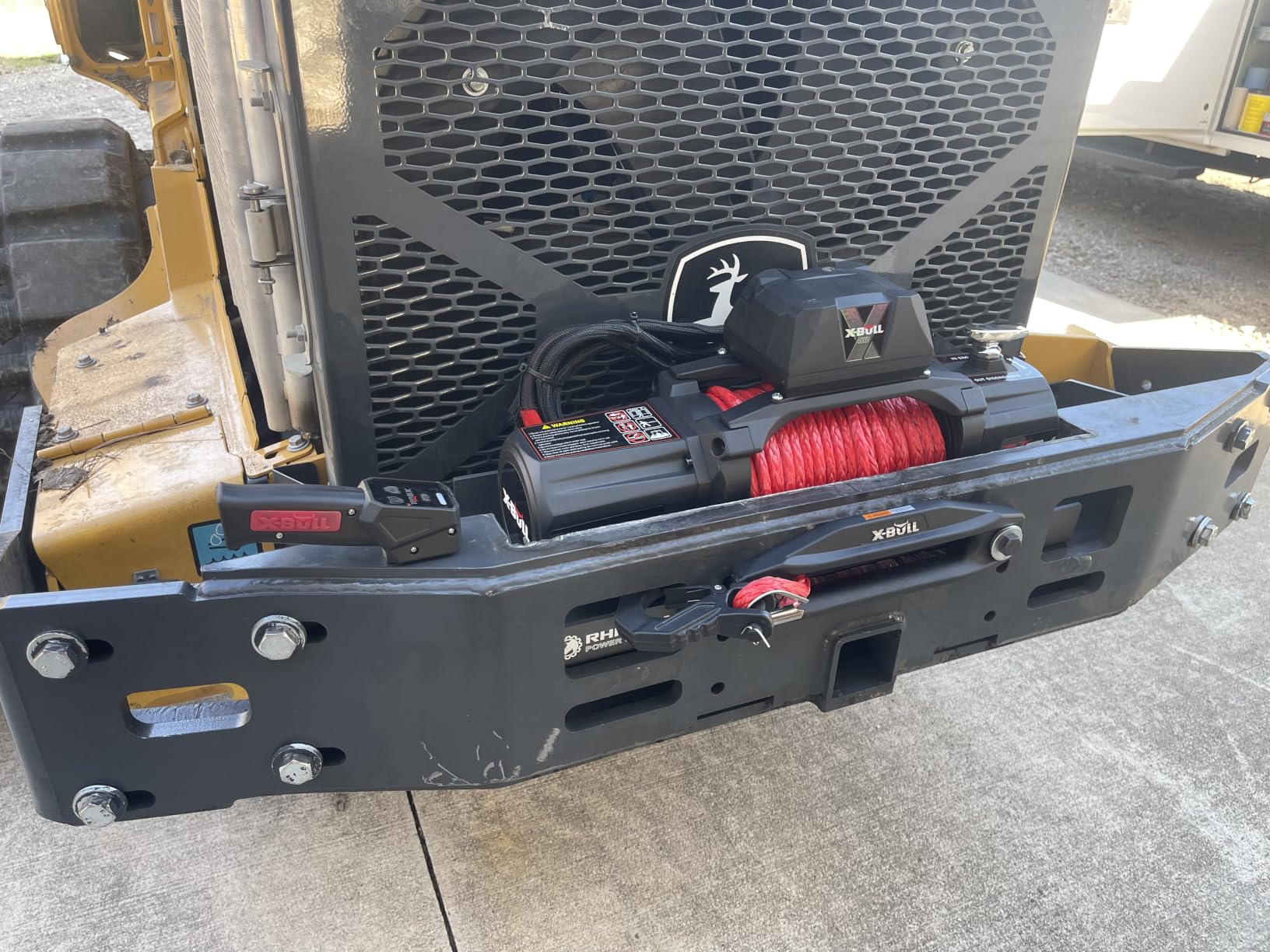 X-BULL Winch-13500 lb. Load Capacity Electric Winch Kit 12V Synthetic Rope, Waterproof IP67 Electric Winch with Hawse Fairlead, with Wireless Handheld Remote and Corded Control Recovery customer photo 1