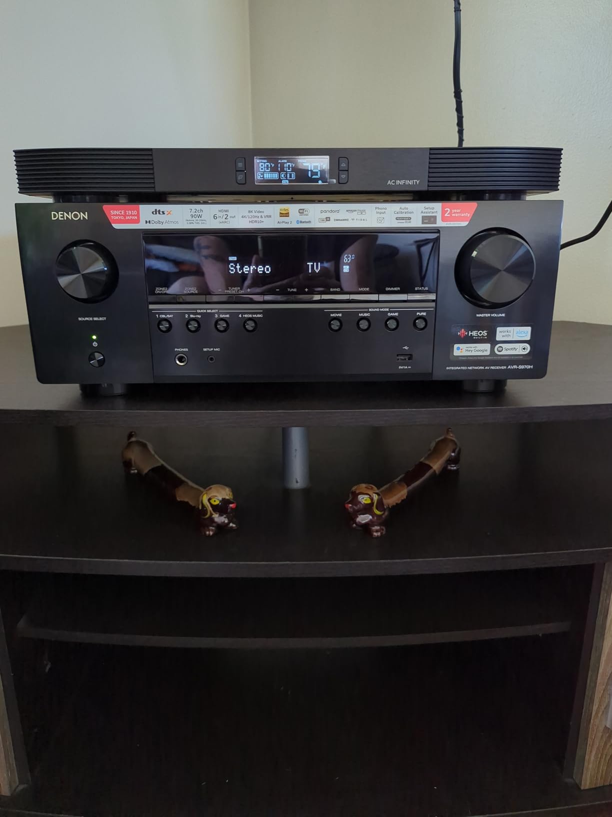 Denon AVR-S970H 8K Ultra HD 7.2 Channel (90W X 7) AV Home Audio Receiver, Built for Gaming, Music Streaming, 3D Audio & Video, Alexa + HEOS, Black, Bluetooth Amplifier customer photo 2