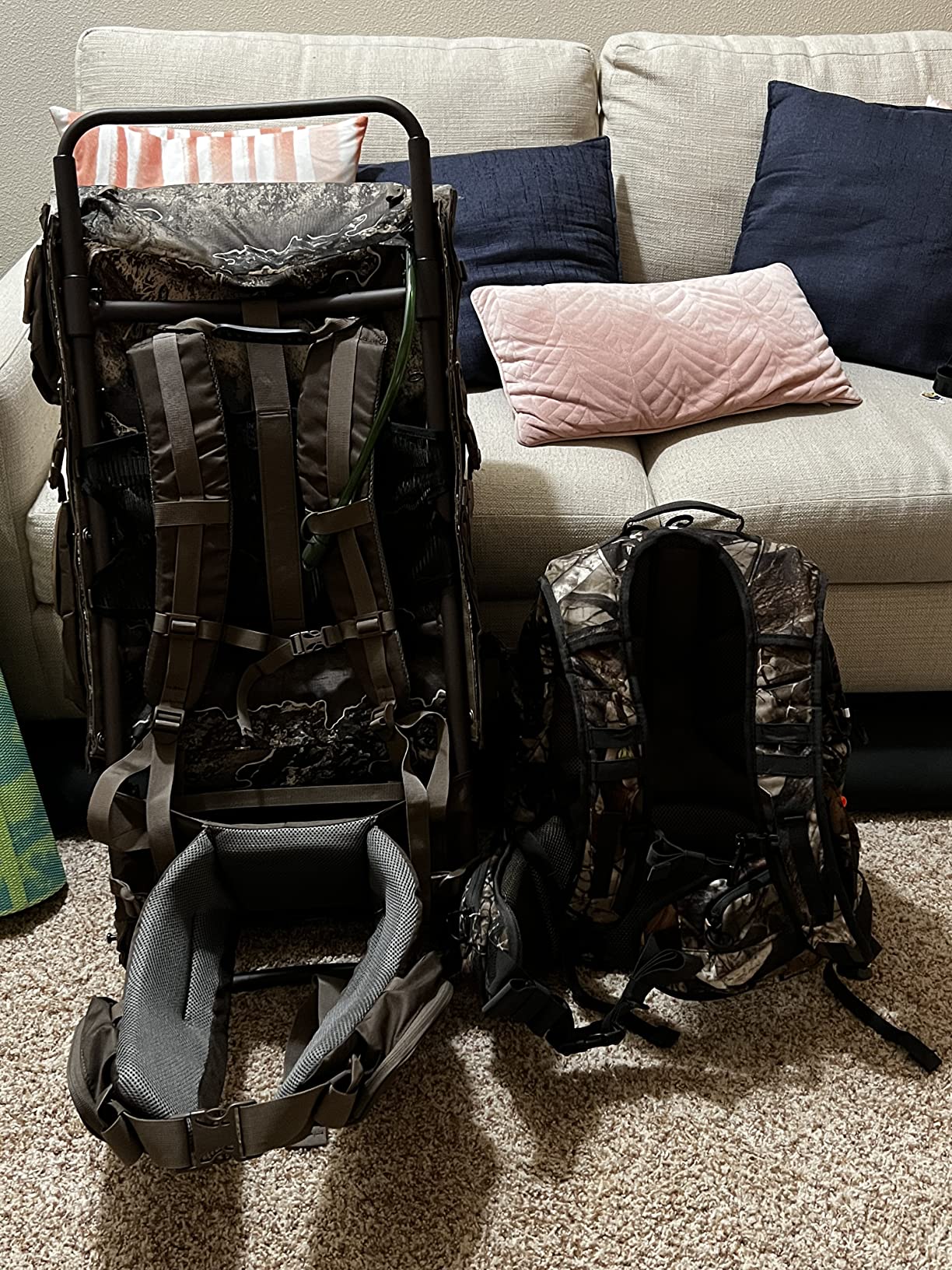 ALPS OutdoorZ Commander + Pack Bag - Hunting Backpack with Freighter Frame, Rifle Holder, Spotting Scope Pocket, Ripstop Fabric, Adjustable Coyote Brown Pack customer photo 2