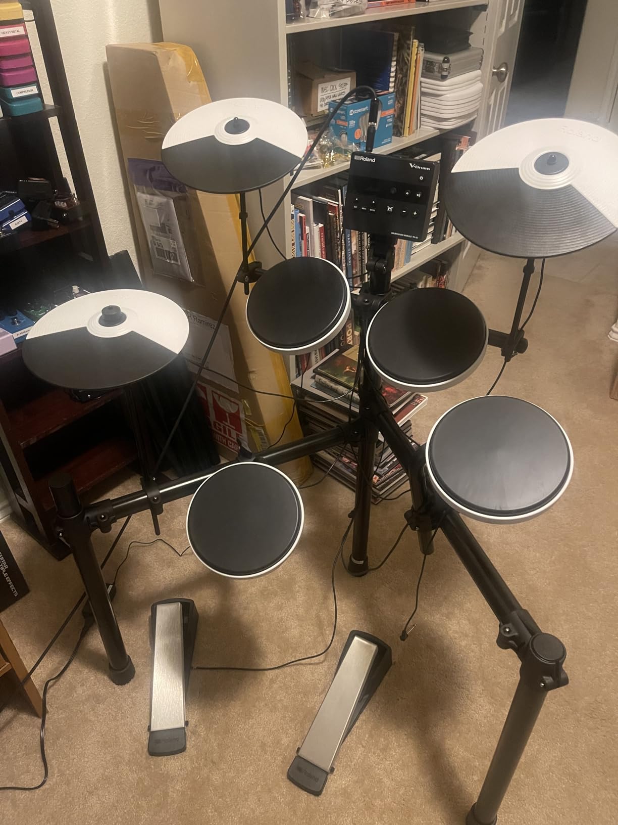 Roland TD-02K V-Drums | Entry-Level Compact Electronic Drum Kit with Expressive Playability, Noise-Reducing Features, Height-Adjustable Stand & Optional Bluetooth Expansion | Onboard Coach Function customer photo 1