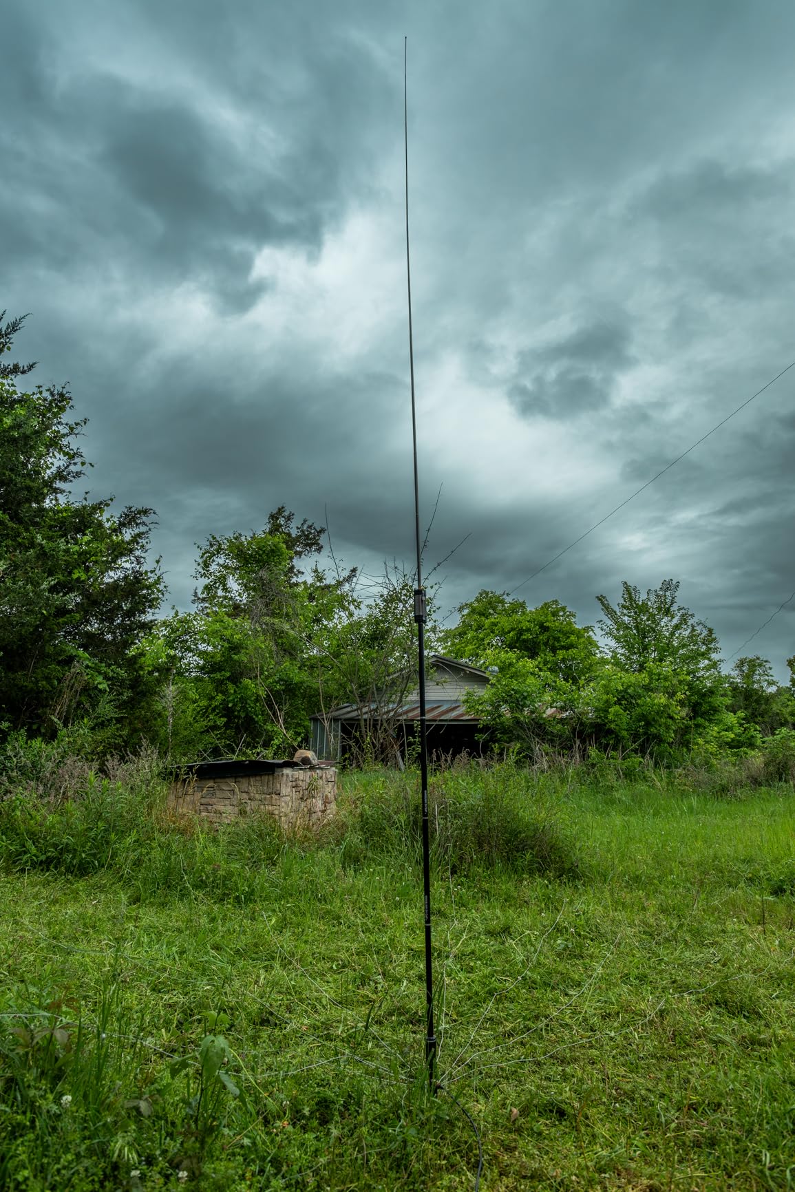 JPC-12 HF Antennas for Ham Radio 7-50MHz All Band HF Vertical Antenna with Low SWR 40m-6m 8 Bands Easy Setup for POTA/Field Day for Outdoor 4.1 Meter(13.5Ft) customer photo 1