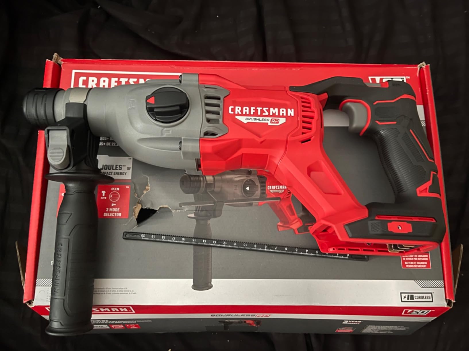 CRAFTSMAN V20 RP SDS Rotary Hammer Drill, Cordless, 7/8 inch, 2 Joules, Bare Tool Only (CMCH234B) customer photo 2