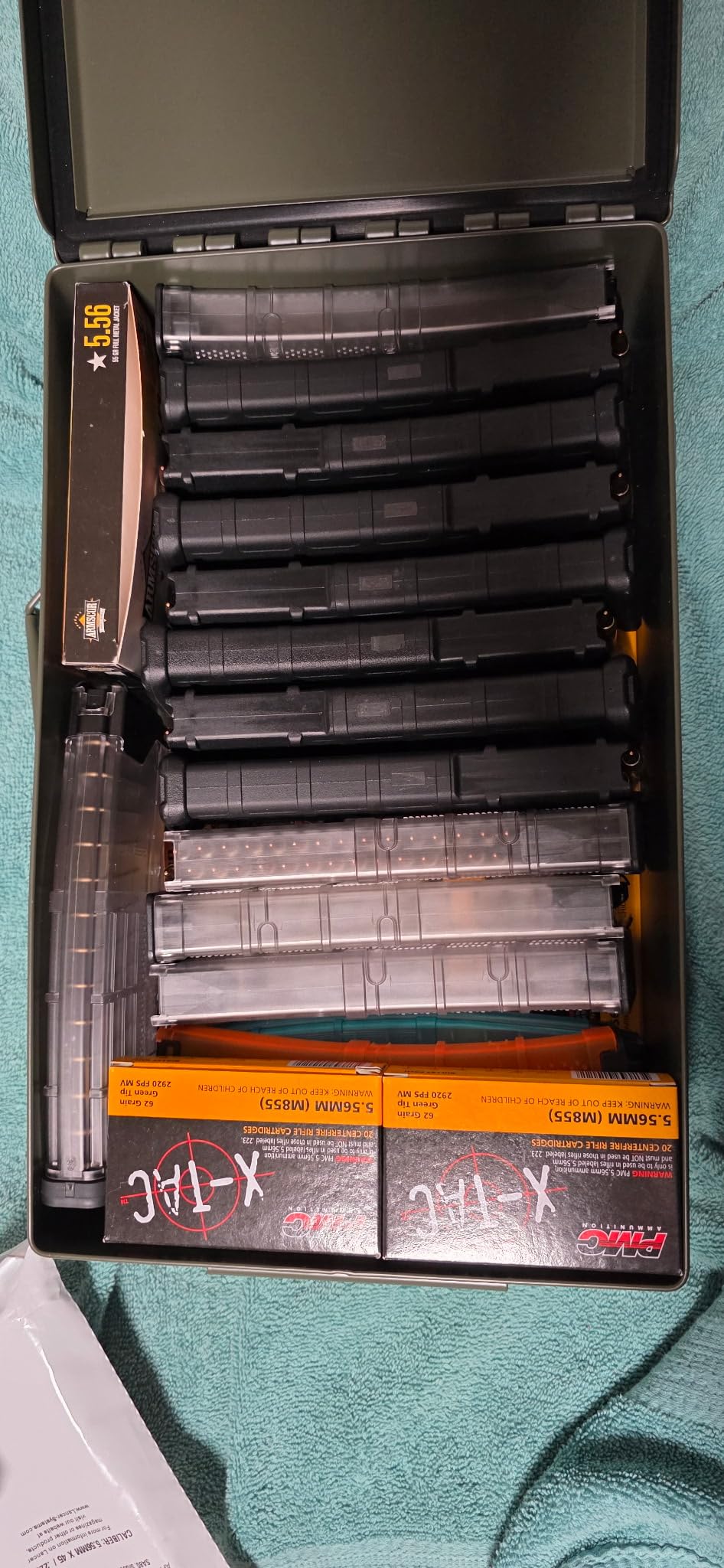 Reapr Steel Ammo Can, Heavy Duty Locking Metal Ammo Storage Box, Airtight and Watertight 30 Cal or 50 Cal Case for Rifle, Shotgun, Pistol, Military Footlocker Style Tool and Gear Organizer customer photo 1