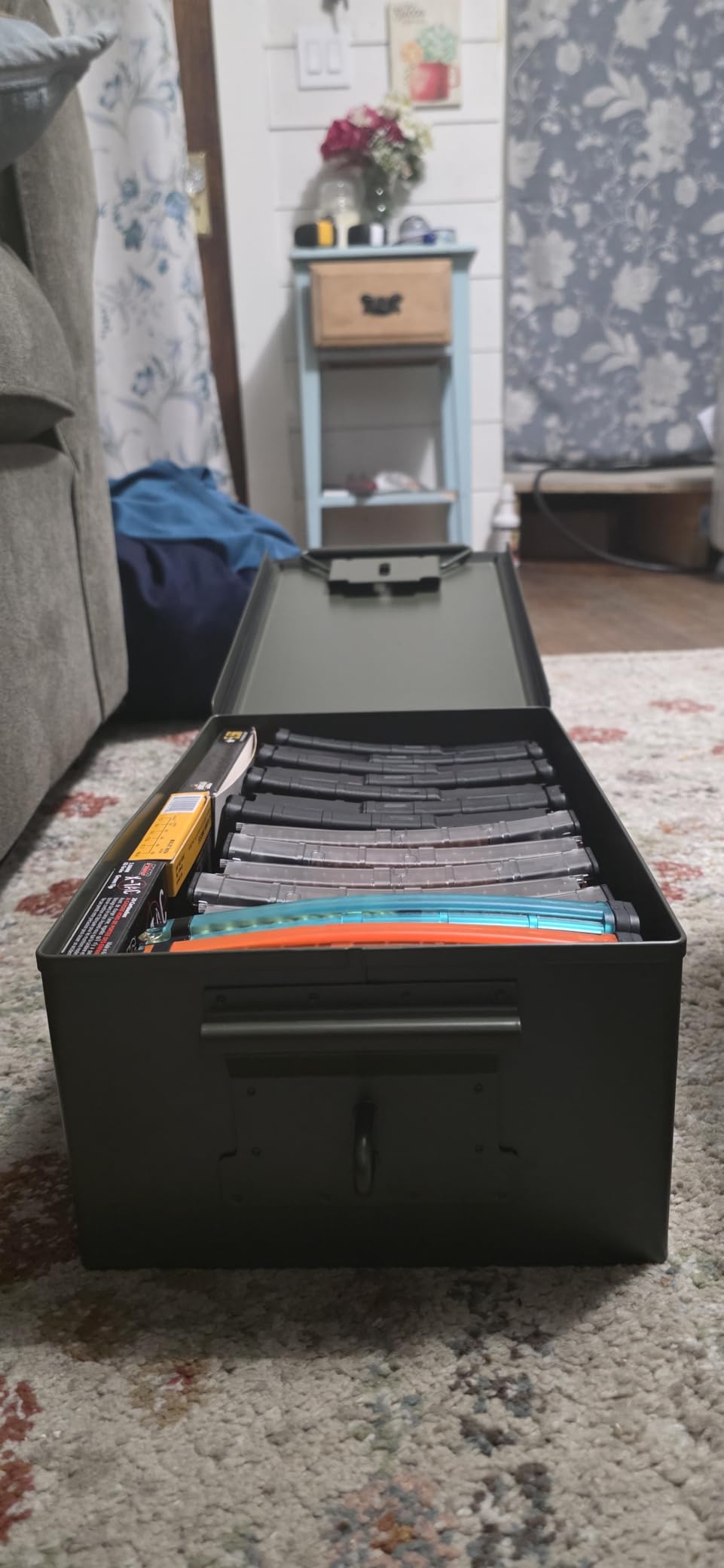 Reapr Steel Ammo Can, Heavy Duty Locking Metal Ammo Storage Box, Airtight and Watertight 30 Cal or 50 Cal Case for Rifle, Shotgun, Pistol, Military Footlocker Style Tool and Gear Organizer customer photo 2